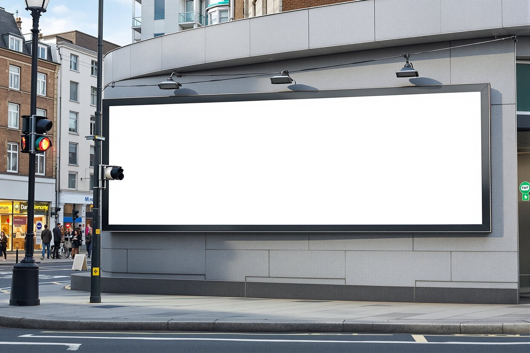 Street Advertising Frame Mockup — Blank Template #174 — bulkmockup Blank Frame Template | High-Res JPG | Commercial Licence | MockupBulk