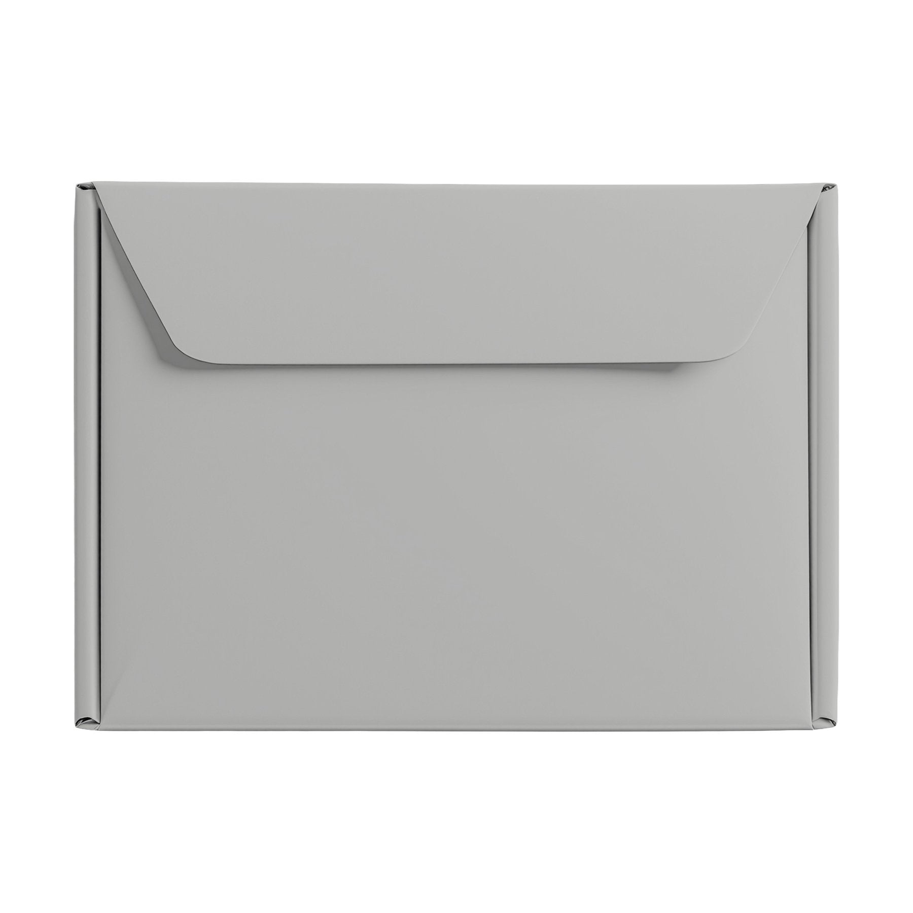 Mailer Mockup | Ash Grey Box Fit — High Resolution JPG | POD Mockup Template | Commercial Use Download | MockupBulk