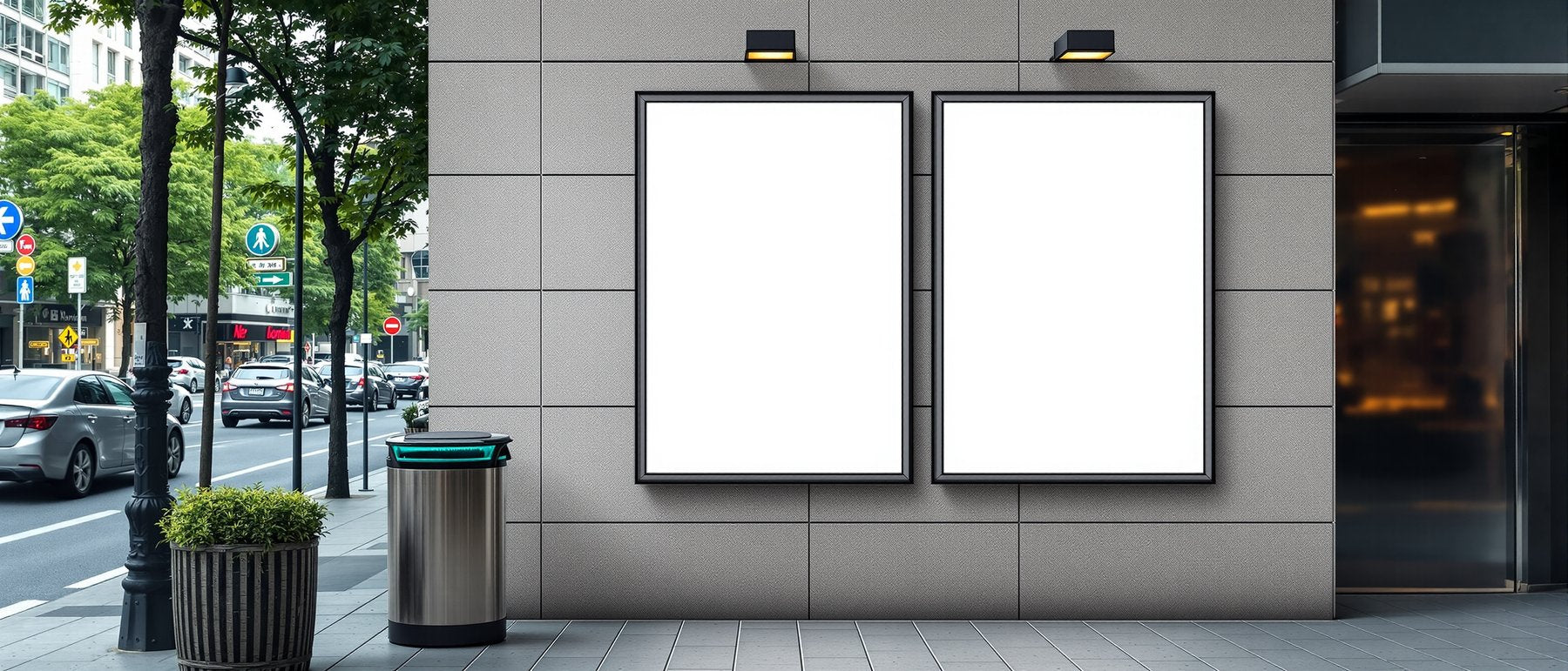 Blank Template #178 Street Advertising Frame Mockup | Digital Frame Mockup | bulkmockup JPG Download | For POD Etsy Shopify | MockupBulk