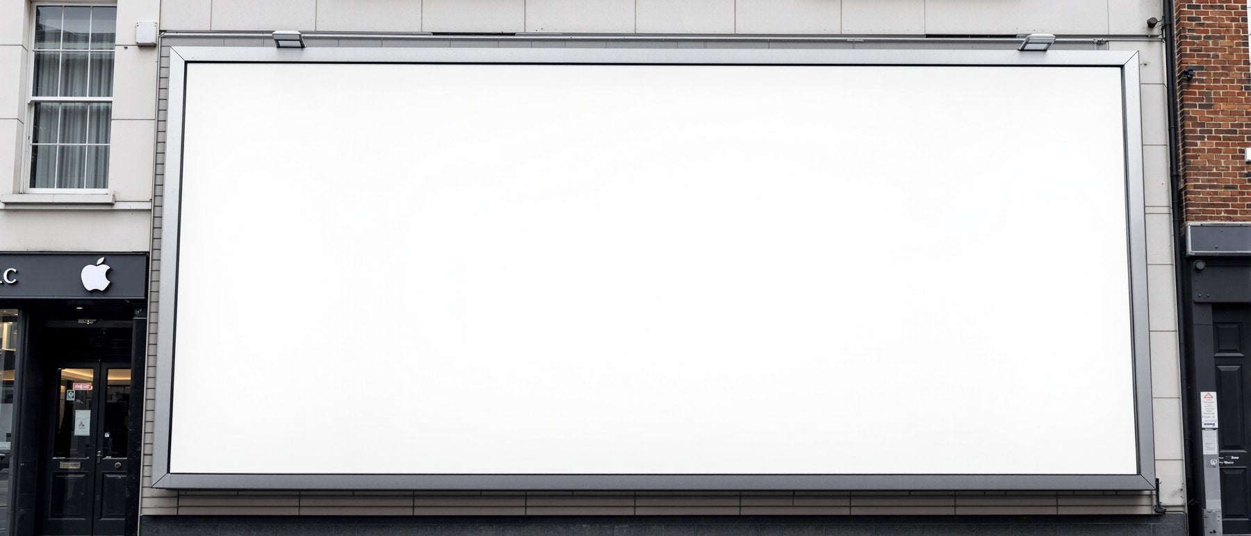 Street Advertising Frame Mockup | Blank Template #179 — Blank Frame Template | High-Res JPG Instant Download | Commercial Use | bulkmockup | MockupBulk