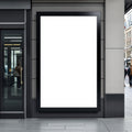 Street Advertising Frame Mockup — Blank Template #180 — Blank Frame Mockup JPG | Commercial Licence | bulkmockup Download | MockupBulk