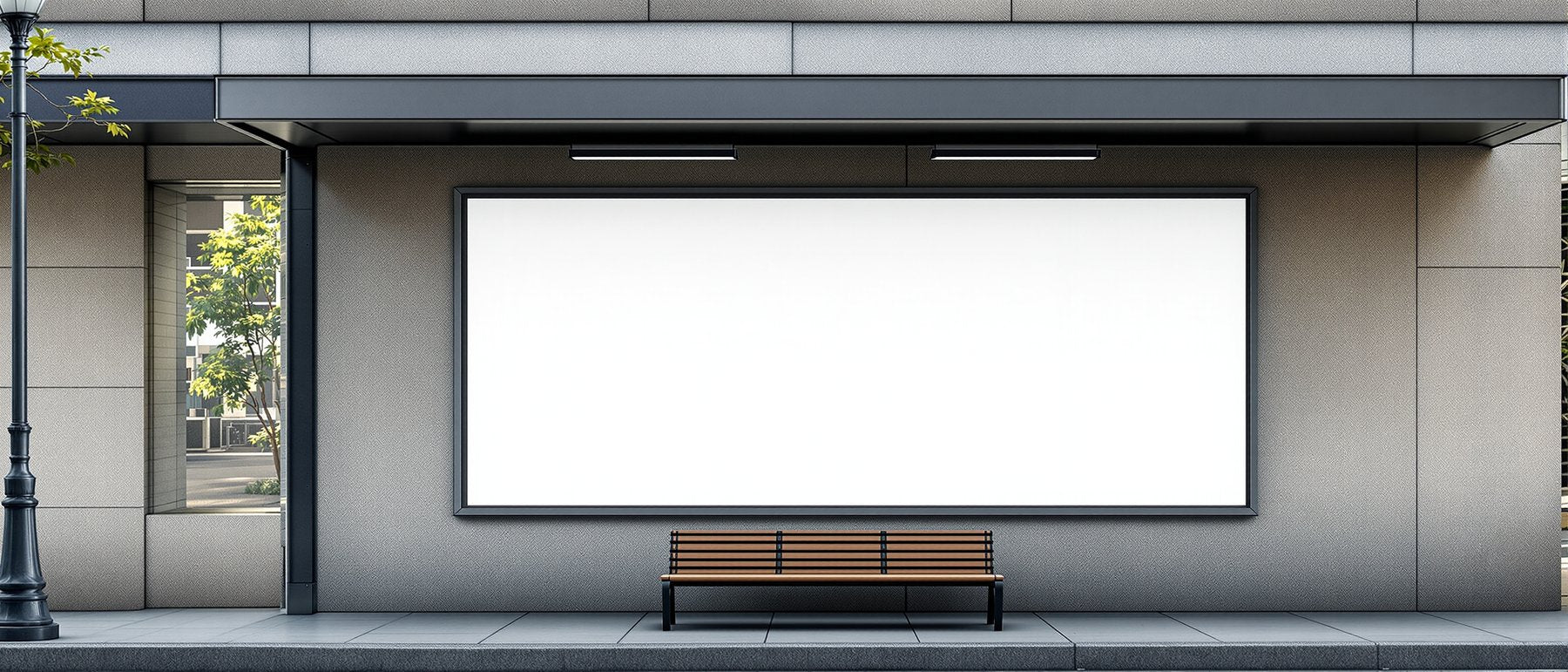 Street Advertising Frame Mockup | Blank Template #181 | High-Resolution JPG | bulkmockup Template | For Etsy POD Print Sellers | MockupBulk