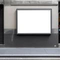 Street Advertising Frame Mockup | Blank Template #183 | Empty Frame Template | bulkmockup High-Res JPG | Commercial Use Included | MockupBulk