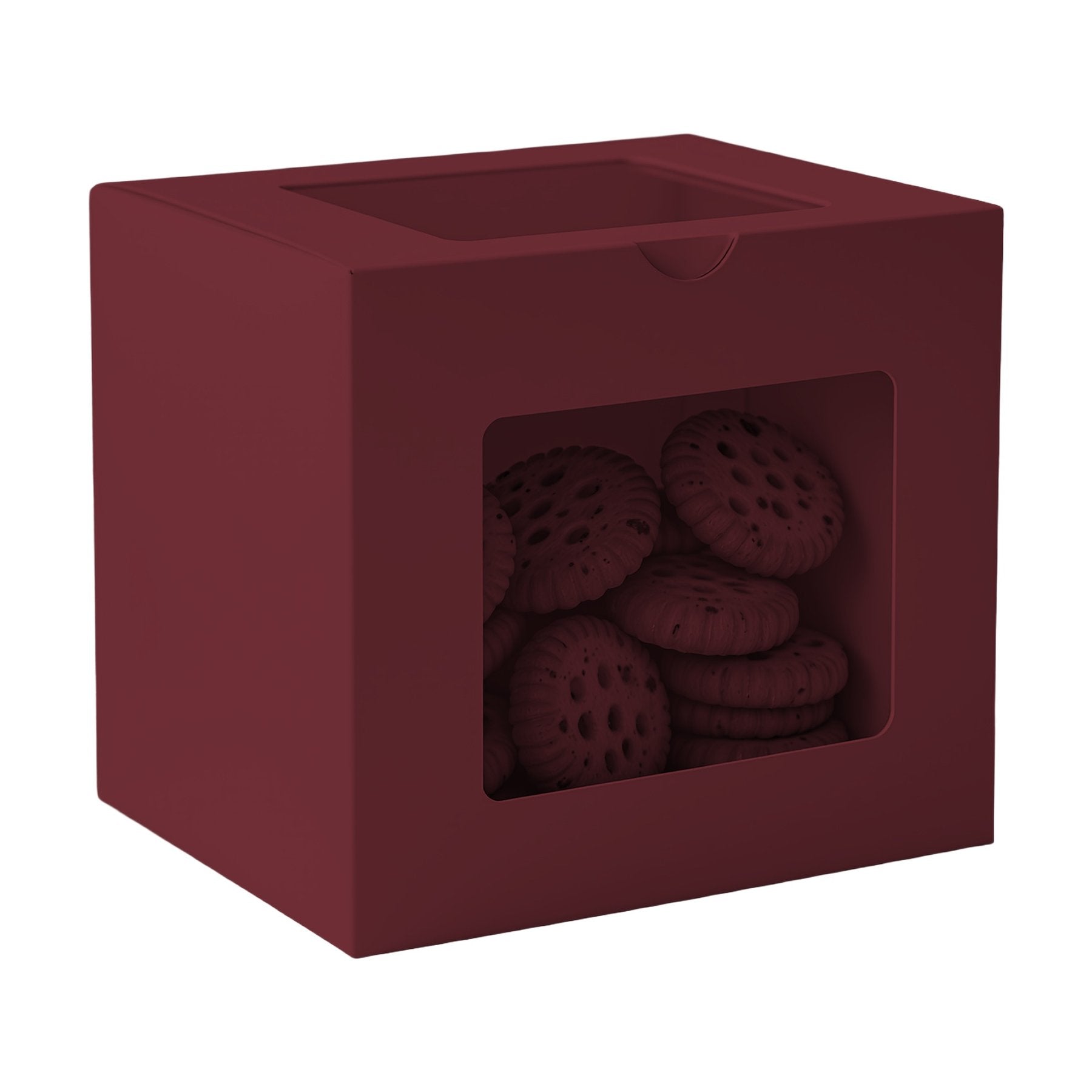 CookieBox Mockup | Burgundy | Etsy POD Mockup Template | Instant Download JPG | Commercial Use | MockupBulk