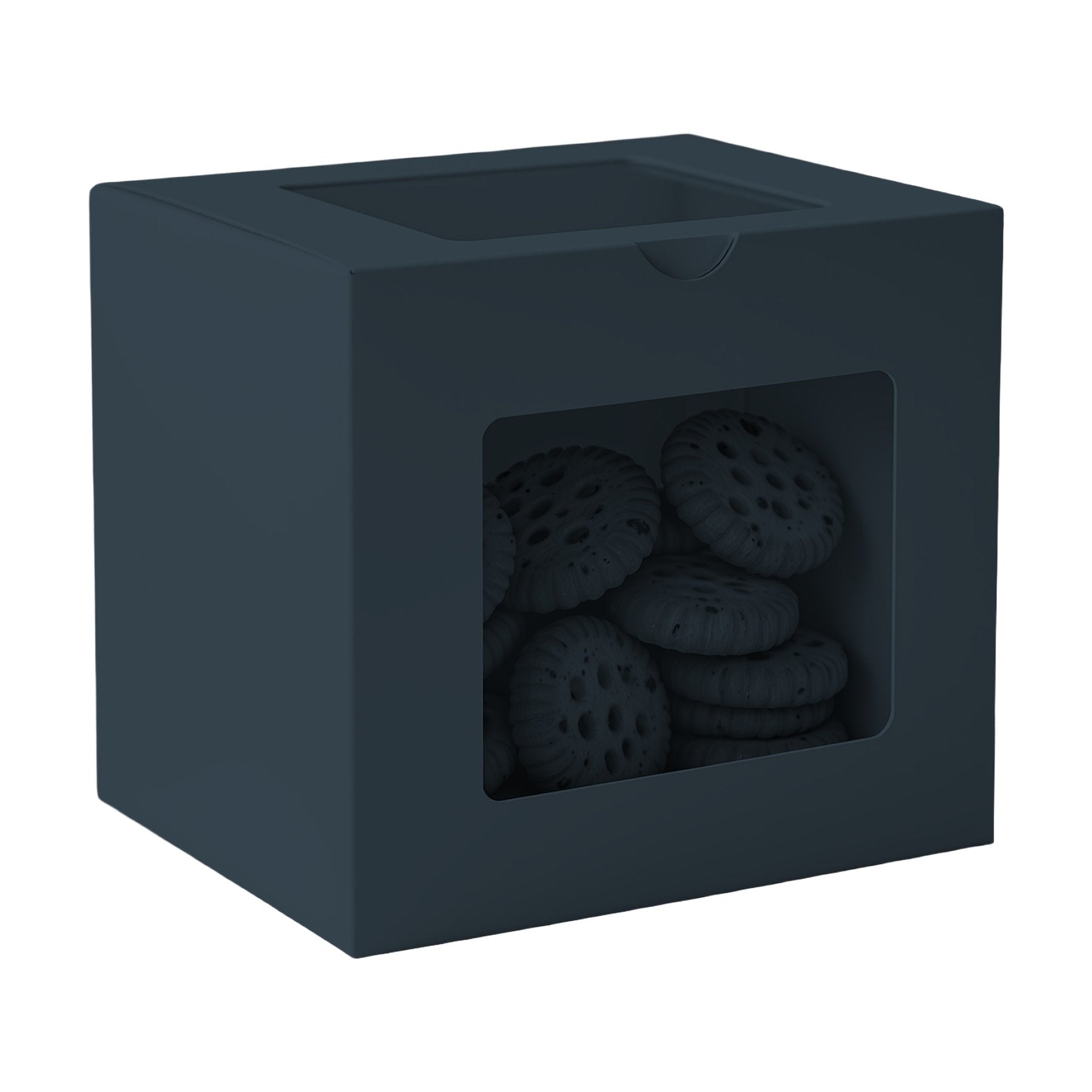 CookieBox Mockup, Charcoal | Print on Demand Mockup | High-Res JPG Download | Commercial Use Included | MockupBulk
