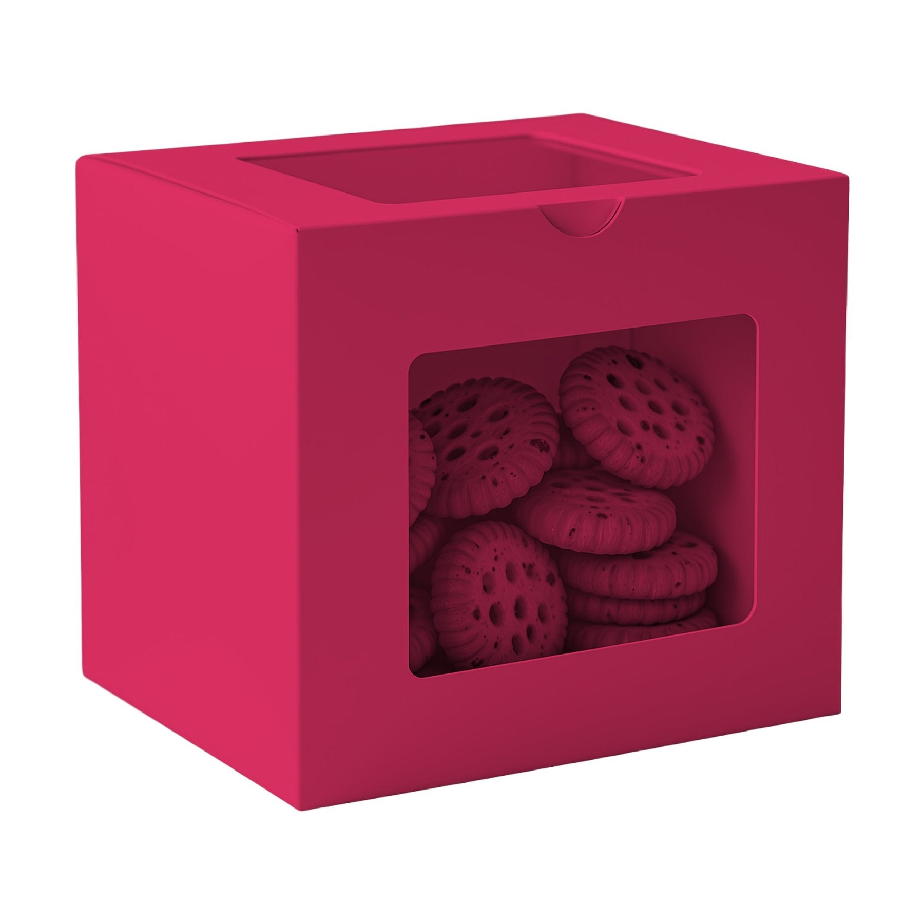 CookieBox Mockup, Cherry Red | Print on Demand Mockup | High-Res JPG Download | Commercial Use Included | MockupBulk