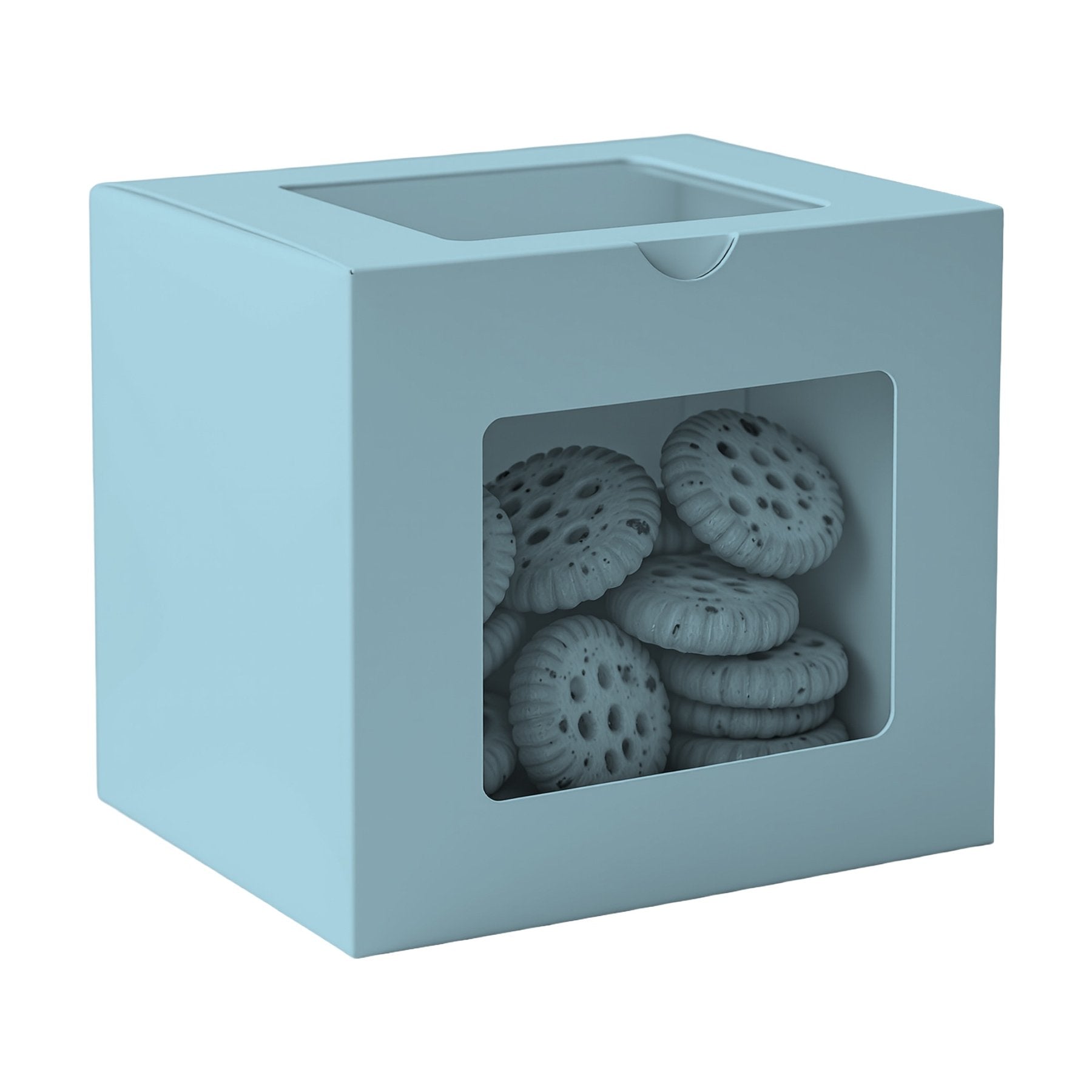 Light Blue CookieBox Mockup | Shopify Etsy Mockup Template | High-Res JPG | Commercial Use Download | MockupBulk