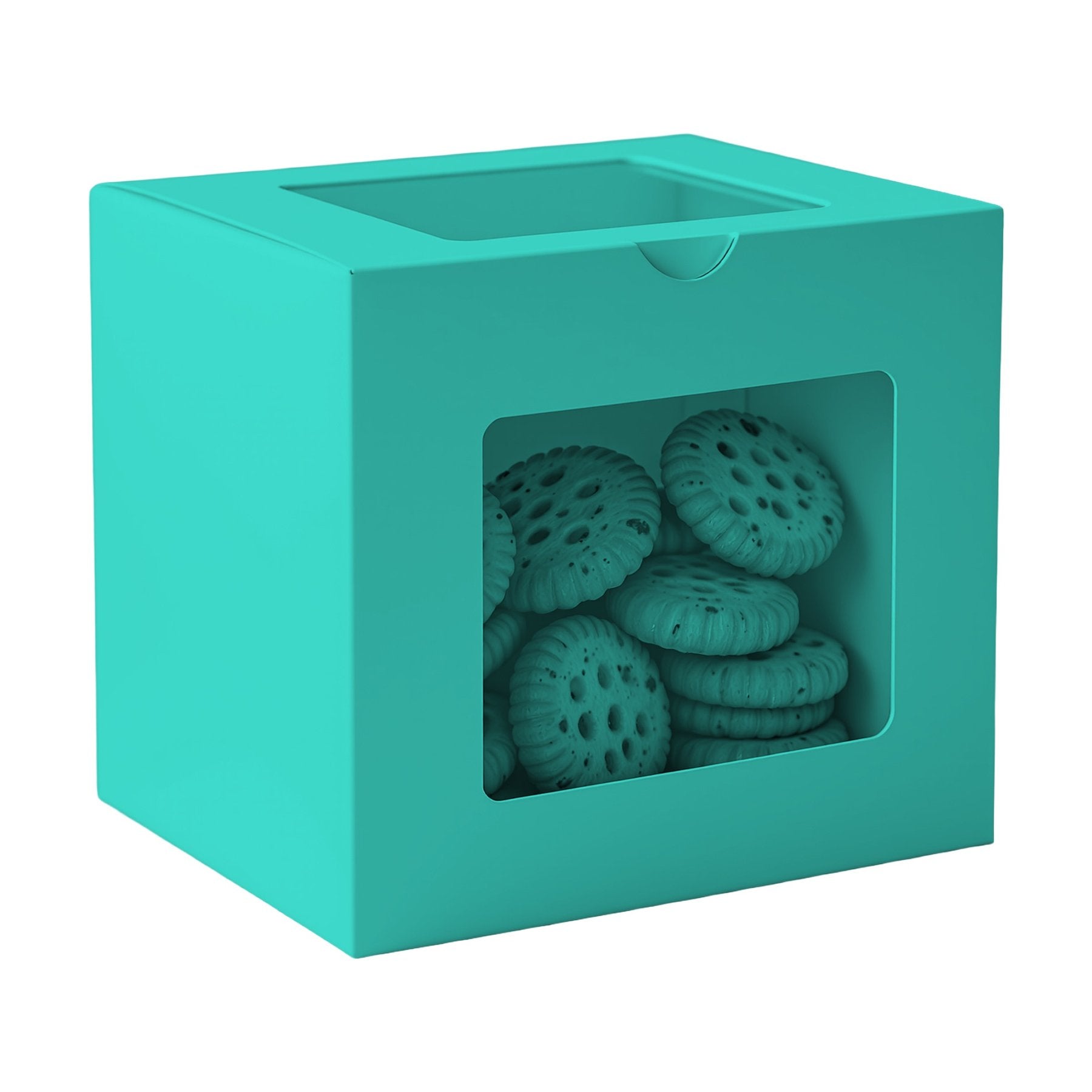 Turquoise CookieBox Mockup | Instant Download JPG Mockup | POD Etsy Redbubble Printful | Commercial Use | MockupBulk