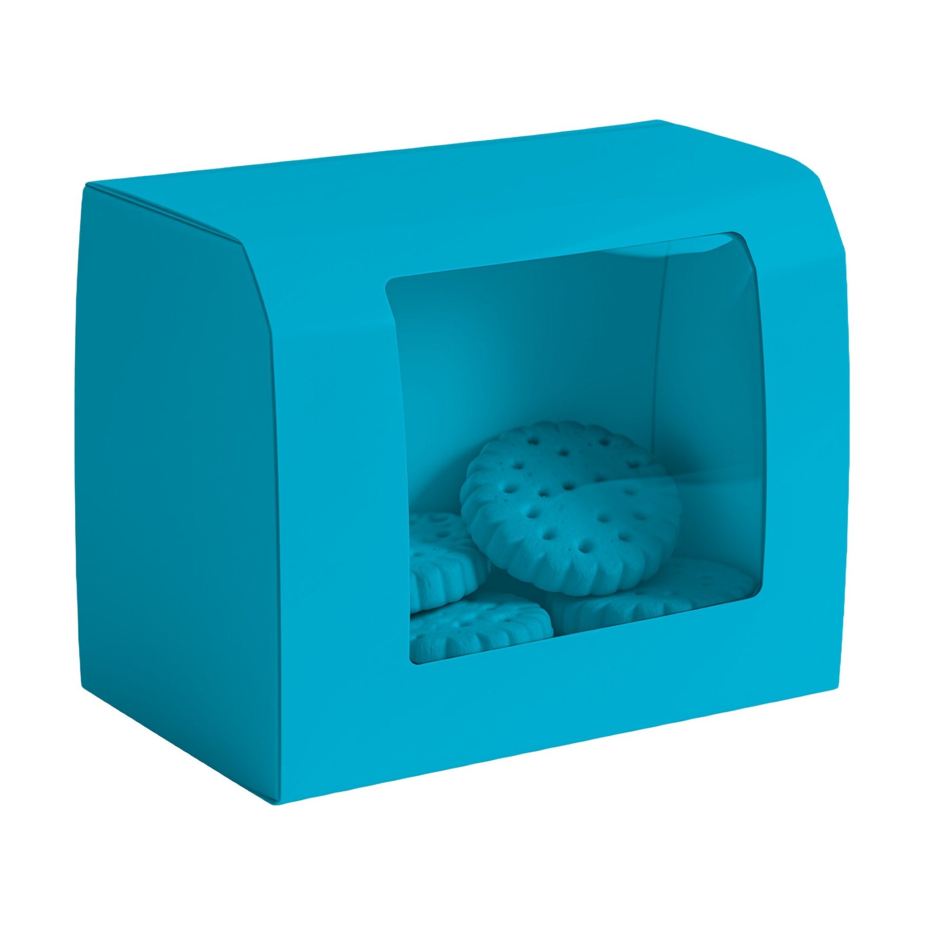 CookieBox Mockup | Aqua Angle45 View | High-Res JPG Instant Download | Commercial Use | Etsy POD Shopify Template | MockupBulk