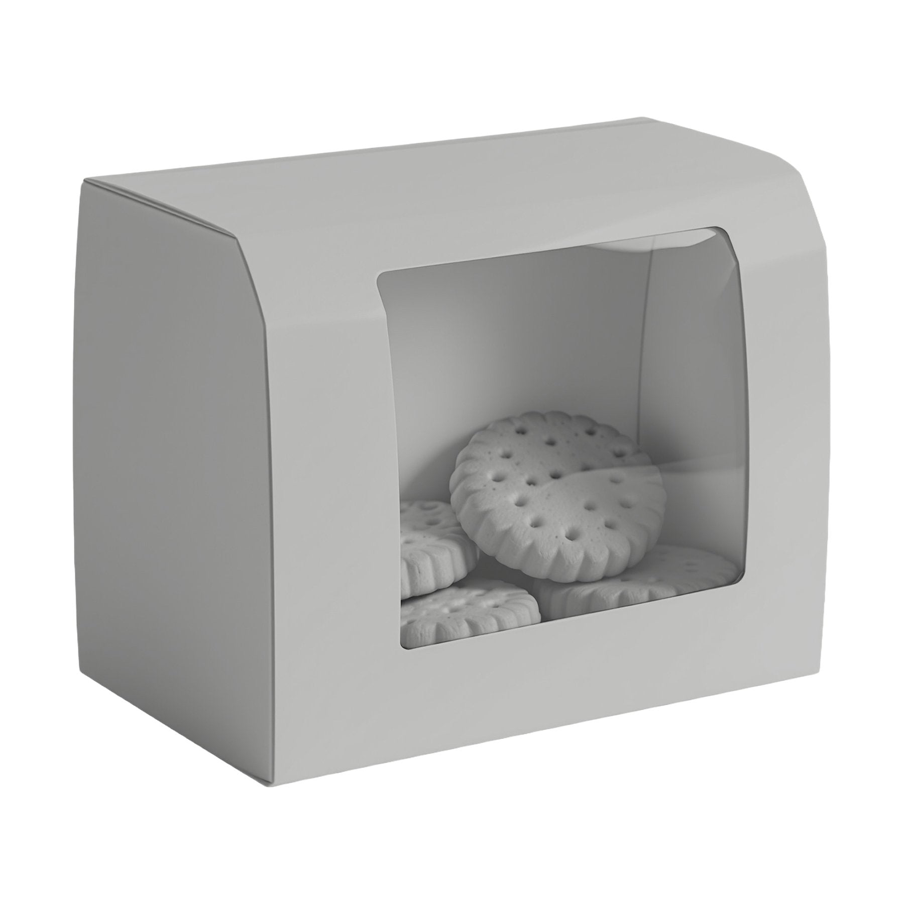 CookieBox Mockup | Ash Grey Angle45 View — Product Mockup JPG | Instant Download | Commercial Use for POD Sellers | MockupBulk