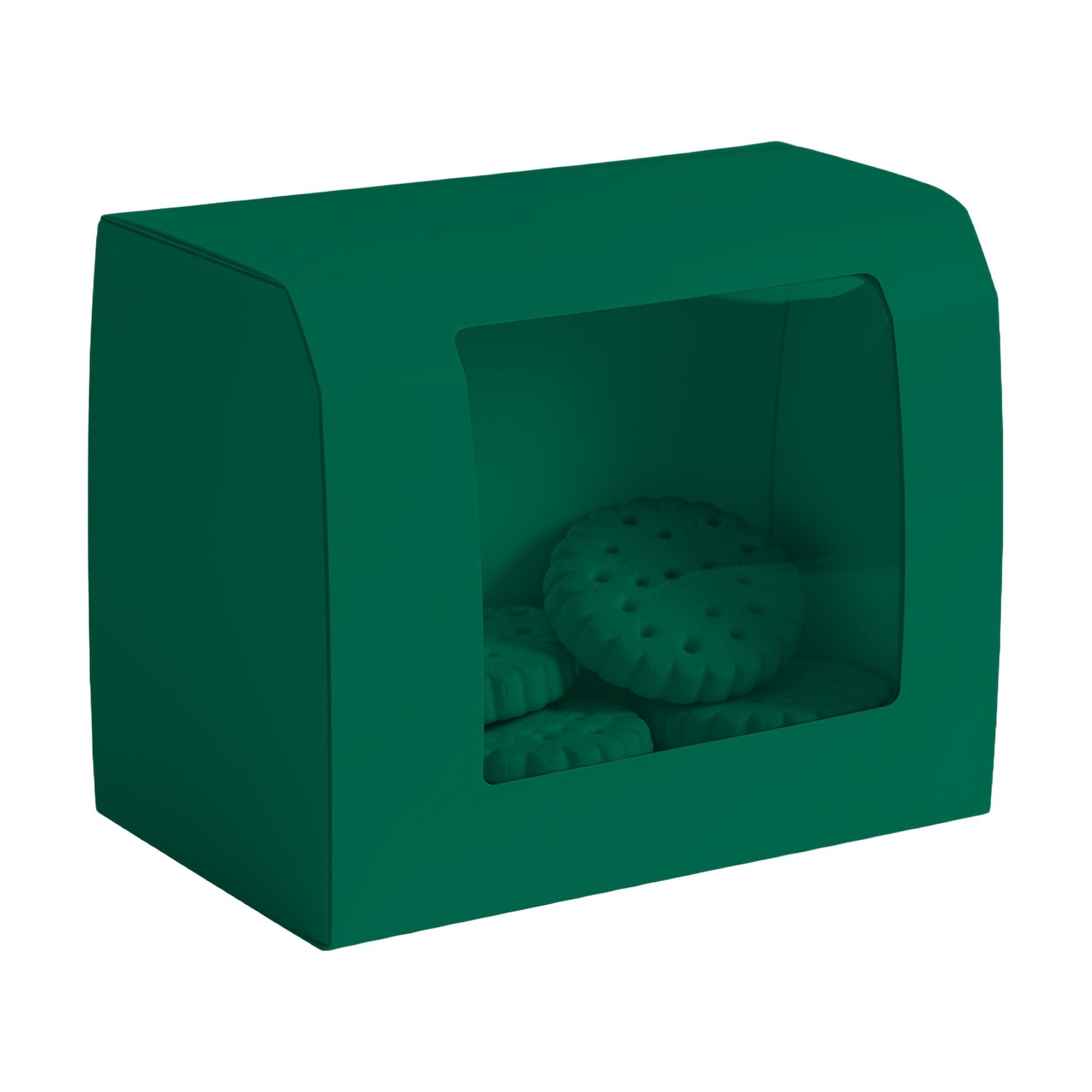 CookieBox Mockup | Bottle Green Angle45 View | JPG Mockup Download | For POD Sellers Designers Etsy Shops | Commercial Use | MockupBulk