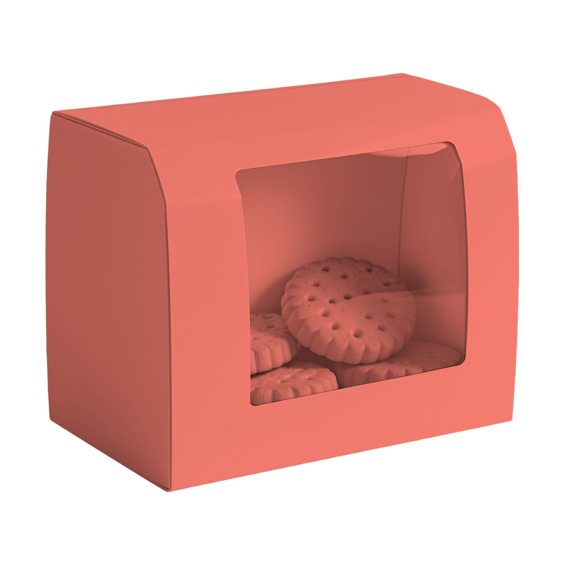 Bright Salmon Angle45 View CookieBox Mockup | JPG Digital Download | Etsy Shopify Mockup | Commercial Licence Included | MockupBulk