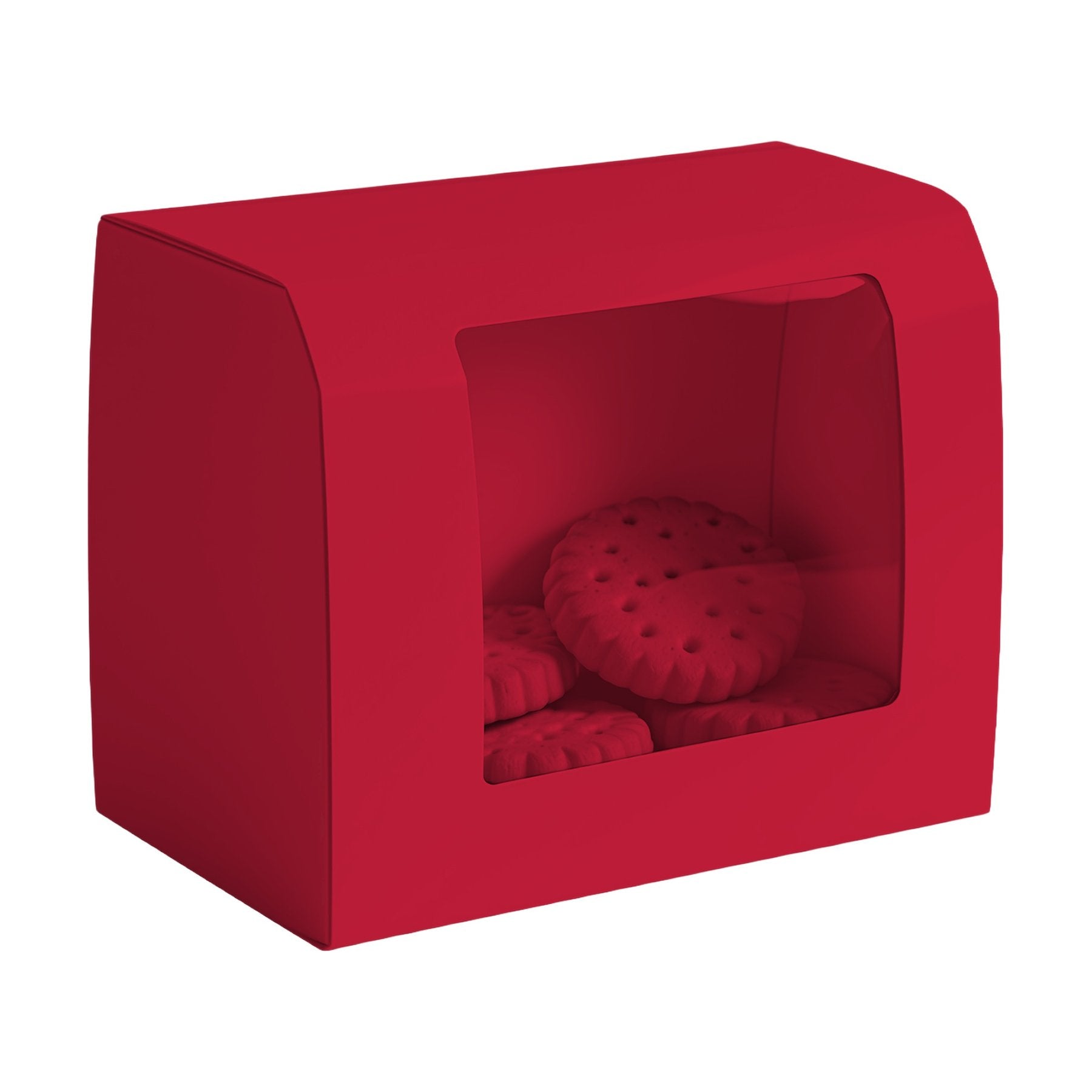 Cardinal Red Angle45 View CookieBox Mockup | JPG Digital Download | Etsy Shopify Mockup | Commercial Licence Included | MockupBulk