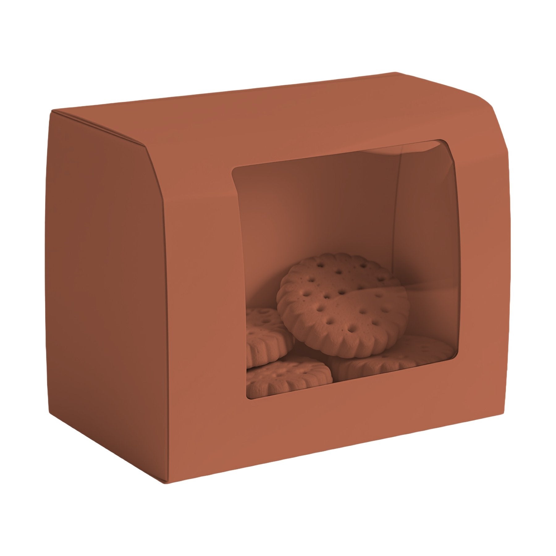 CookieBox Mockup | Clay Angle45 View | High-Res Mockup Template | JPG Digital Download | Commercial Licence | MockupBulk