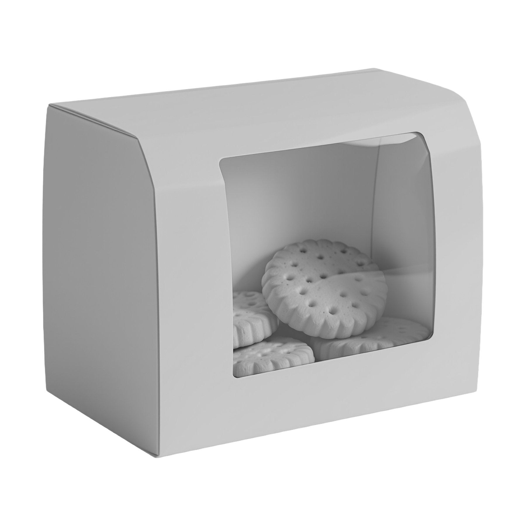 CookieBox Mockup — Light Gray Angle45 View — High-Res Mockup Template | JPG Digital Download | Commercial Licence | MockupBulk