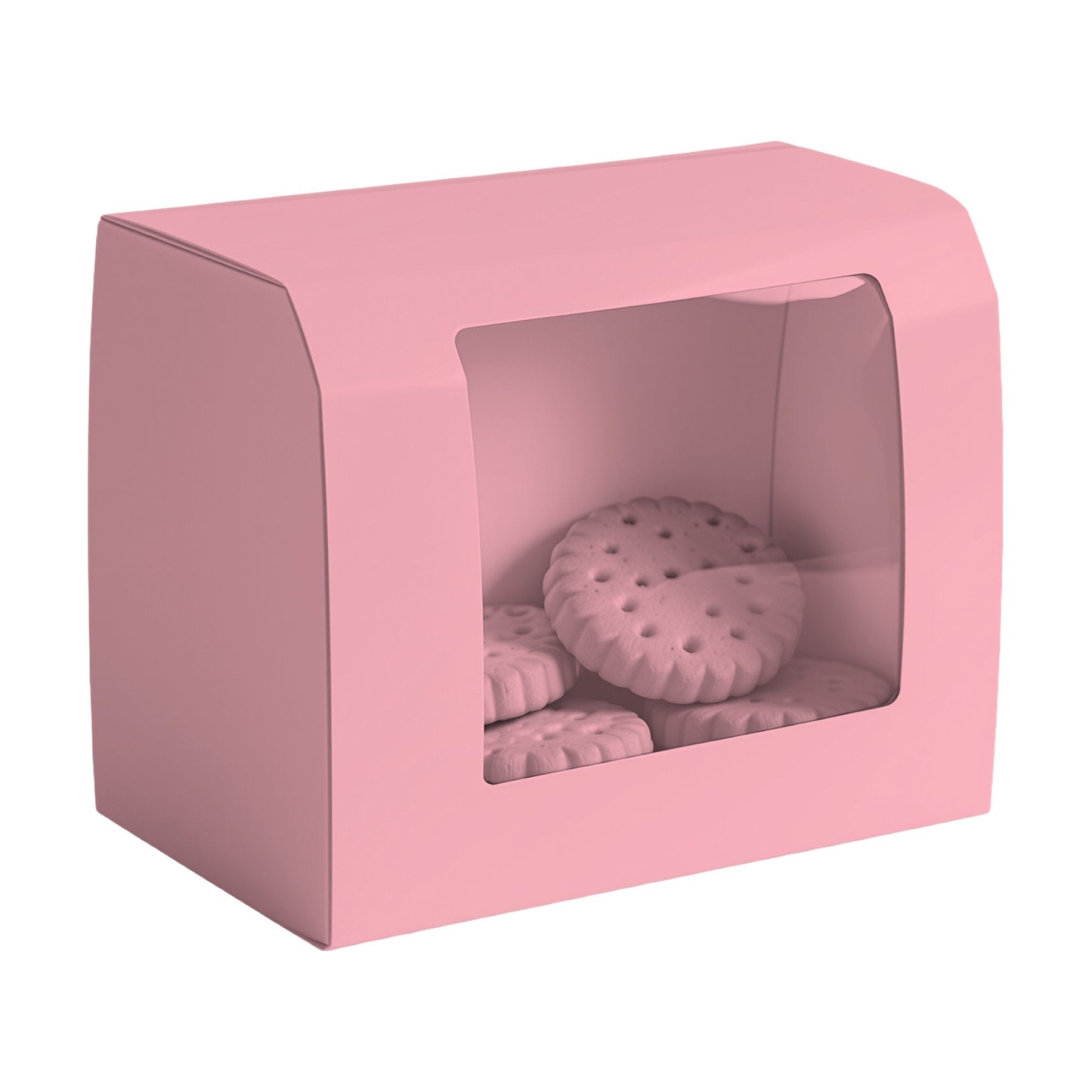 Light Pink Angle45 View CookieBox Mockup | High Resolution JPG | POD Mockup Template | Commercial Use Download | MockupBulk