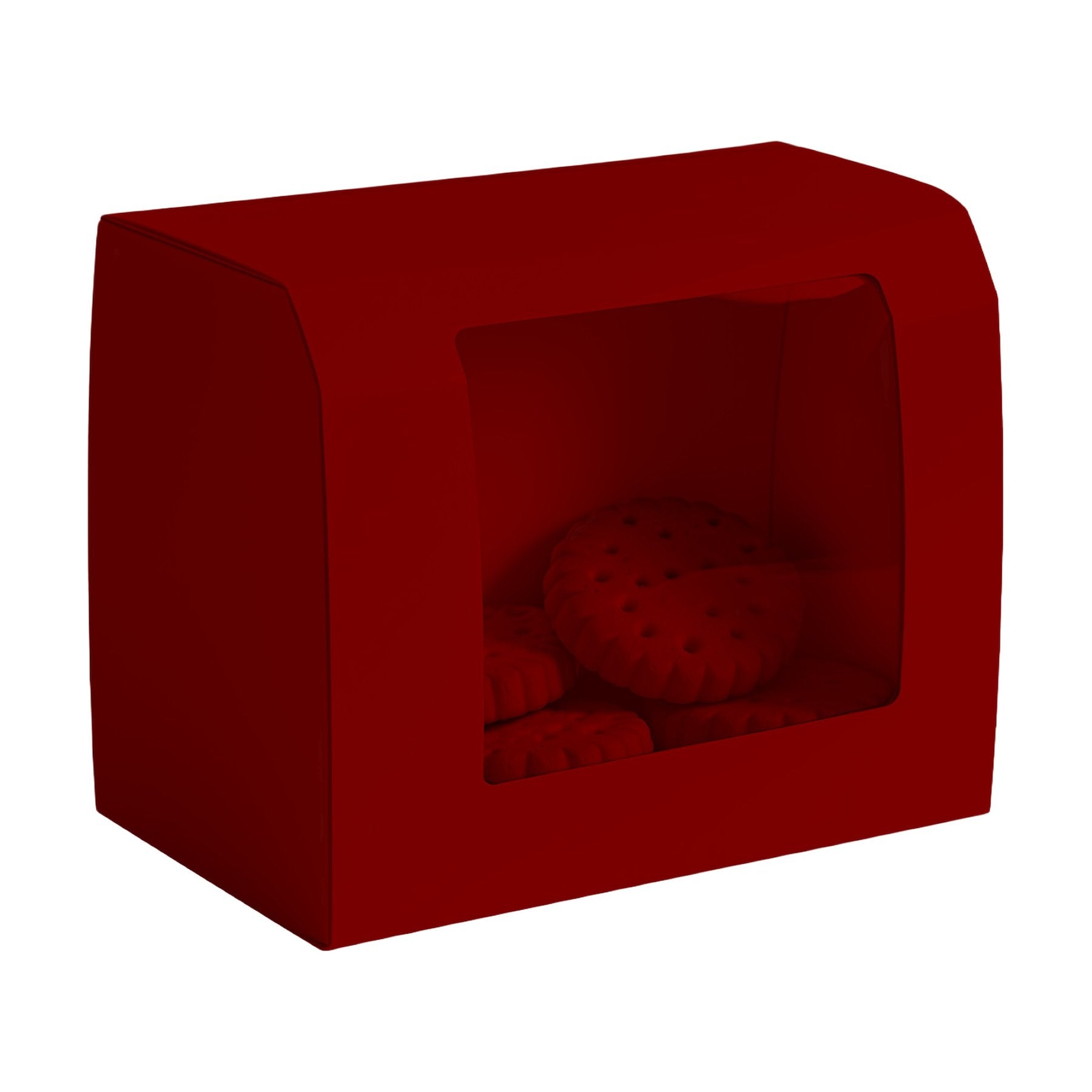 CookieBox Mockup — Maroon Angle45 View — JPG Digital Download | Etsy Shopify Mockup | Commercial Licence Included | MockupBulk