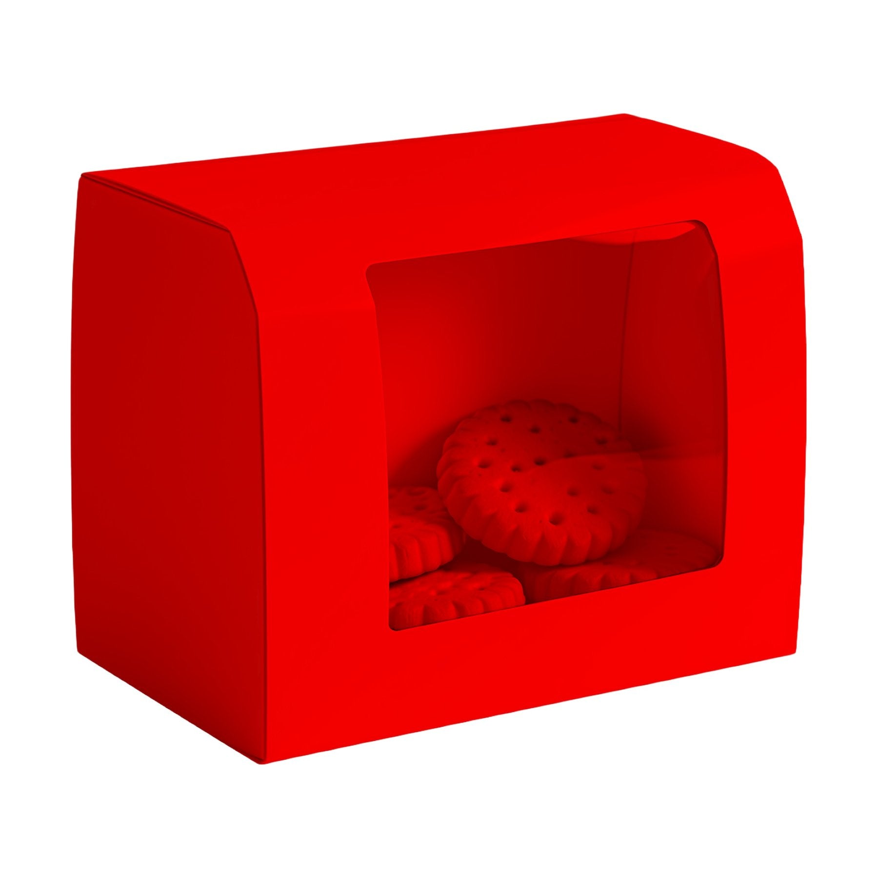CookieBox Mockup | Red Angle45 View — Digital Download Mockup | High-Resolution JPG | Commercial Use Included | MockupBulk