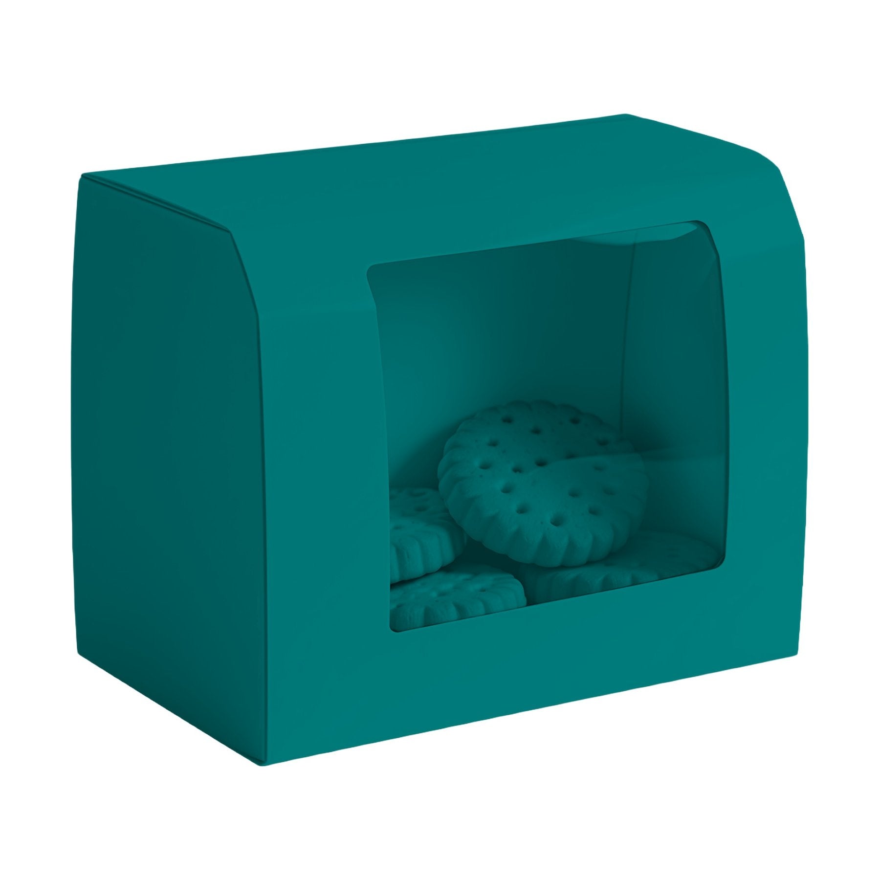 CookieBox Mockup | Teal Angle45 View | Digital Download Mockup | High-Resolution JPG | Commercial Use Included | MockupBulk