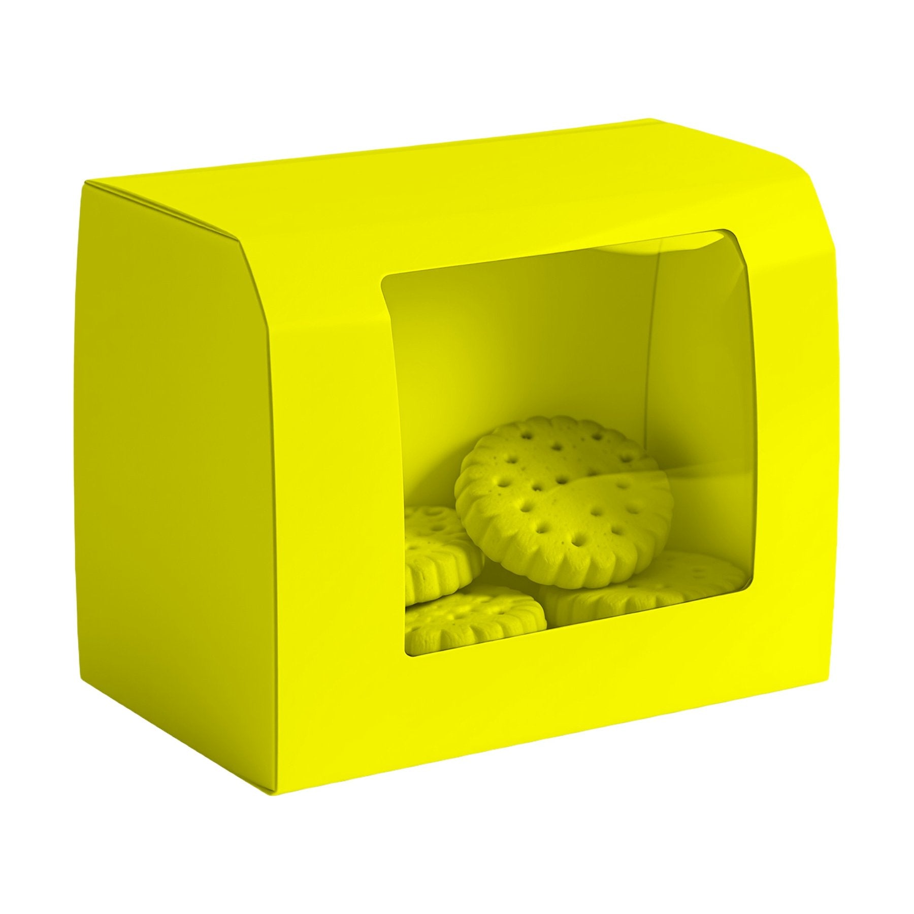 CookieBox Mockup, Yellow Angle45 View | High Resolution JPG | POD Mockup Template | Commercial Use Download | MockupBulk