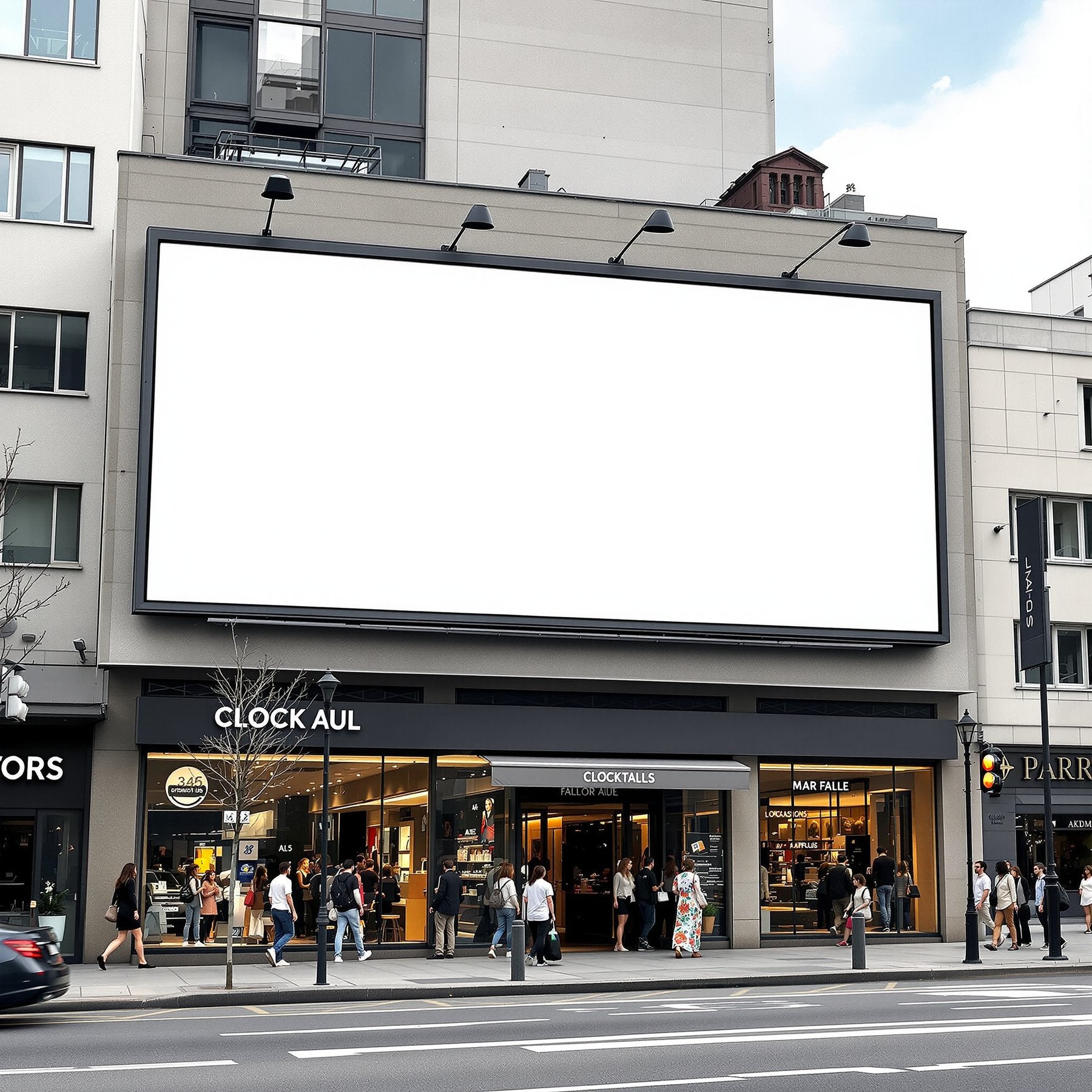 Street Advertising Frame Mockup | Blank Template #191 — bulkmockup Frame Template | Instant Download JPG | Commercial Use | MockupBulk