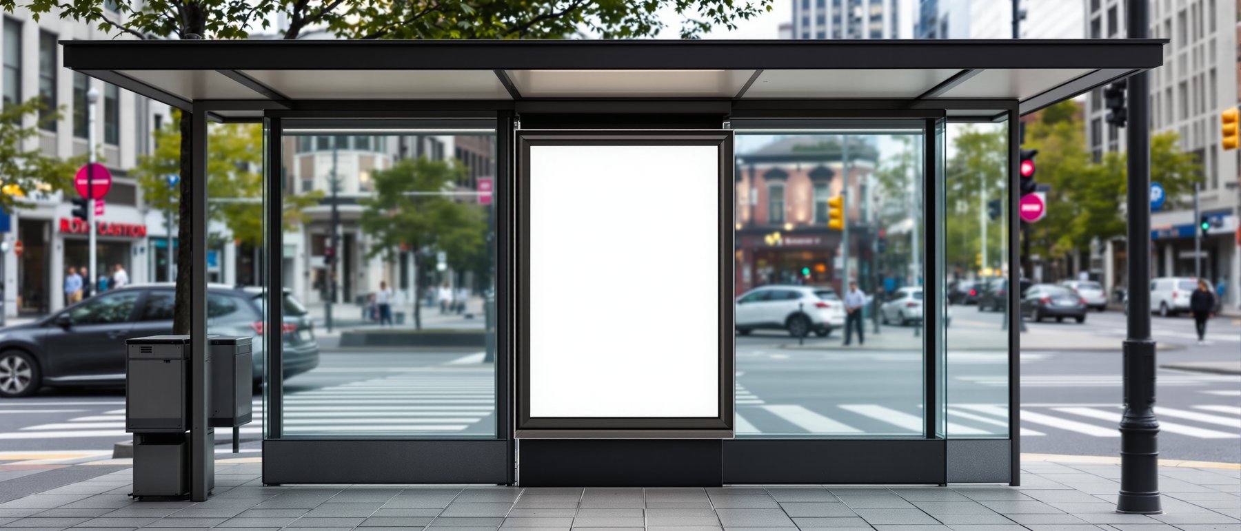 Street Advertising Frame Mockup | Blank Template #194 — Empty Frame Mockup Template | JPG Digital Download | Commercial Licence | bulkmockup Shop
