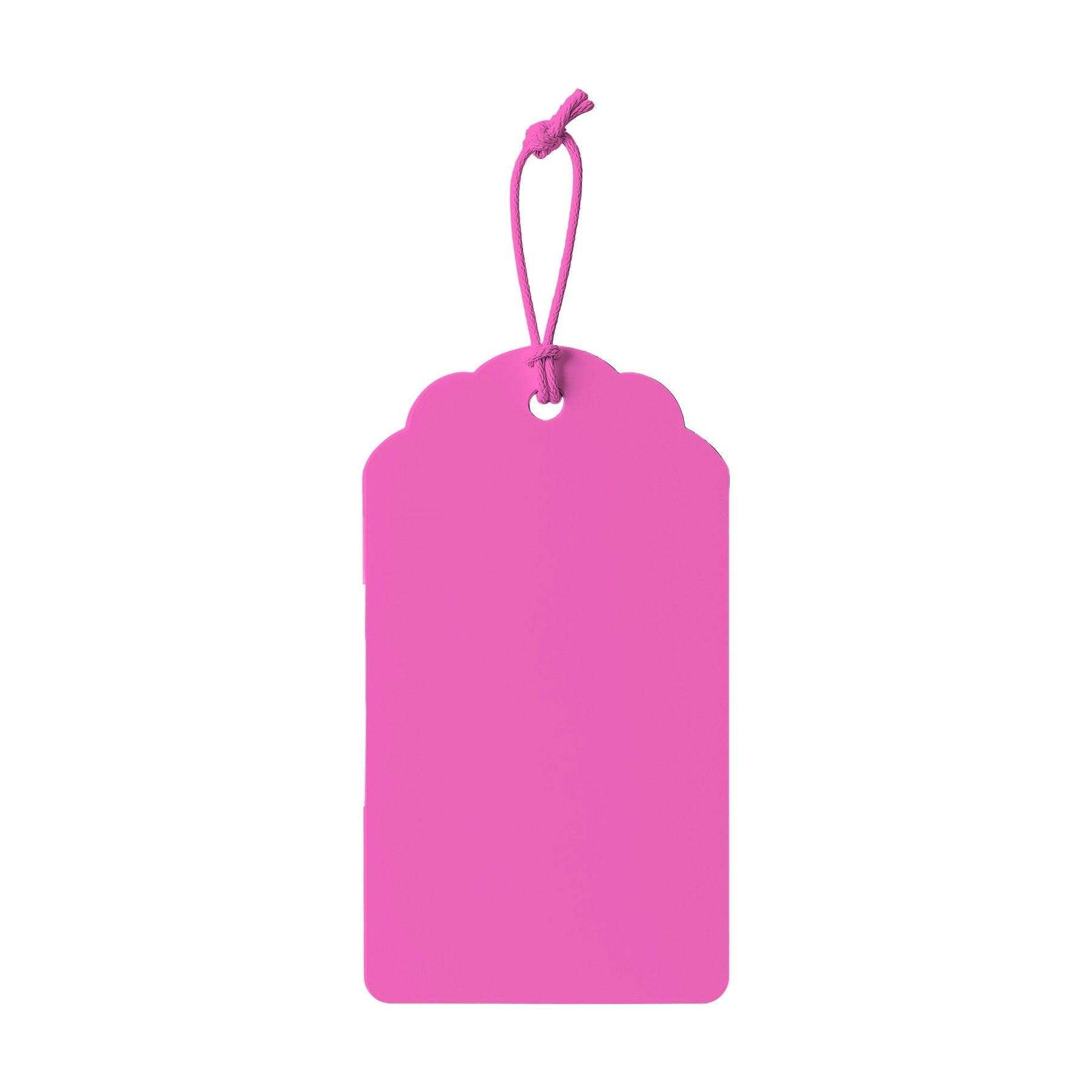 Neon Pink HangTag Mockup | High-Res Mockup Template | JPG Digital Download | Commercial Licence | MockupBulk