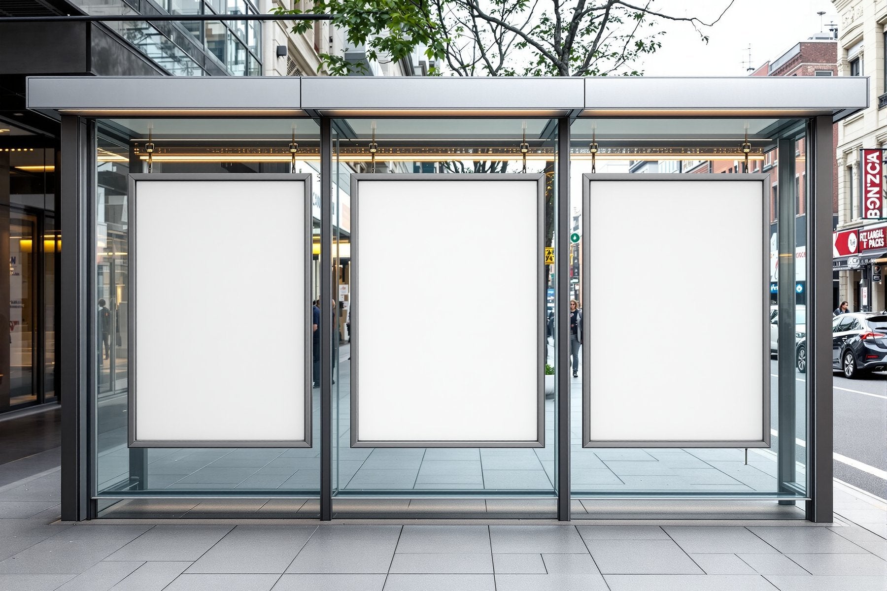 Street Advertising Frame Mockup, Blank Template #198 | bulkmockup Digital Download | Blank Frame JPG | Commercial Licence Included | MockupBulk