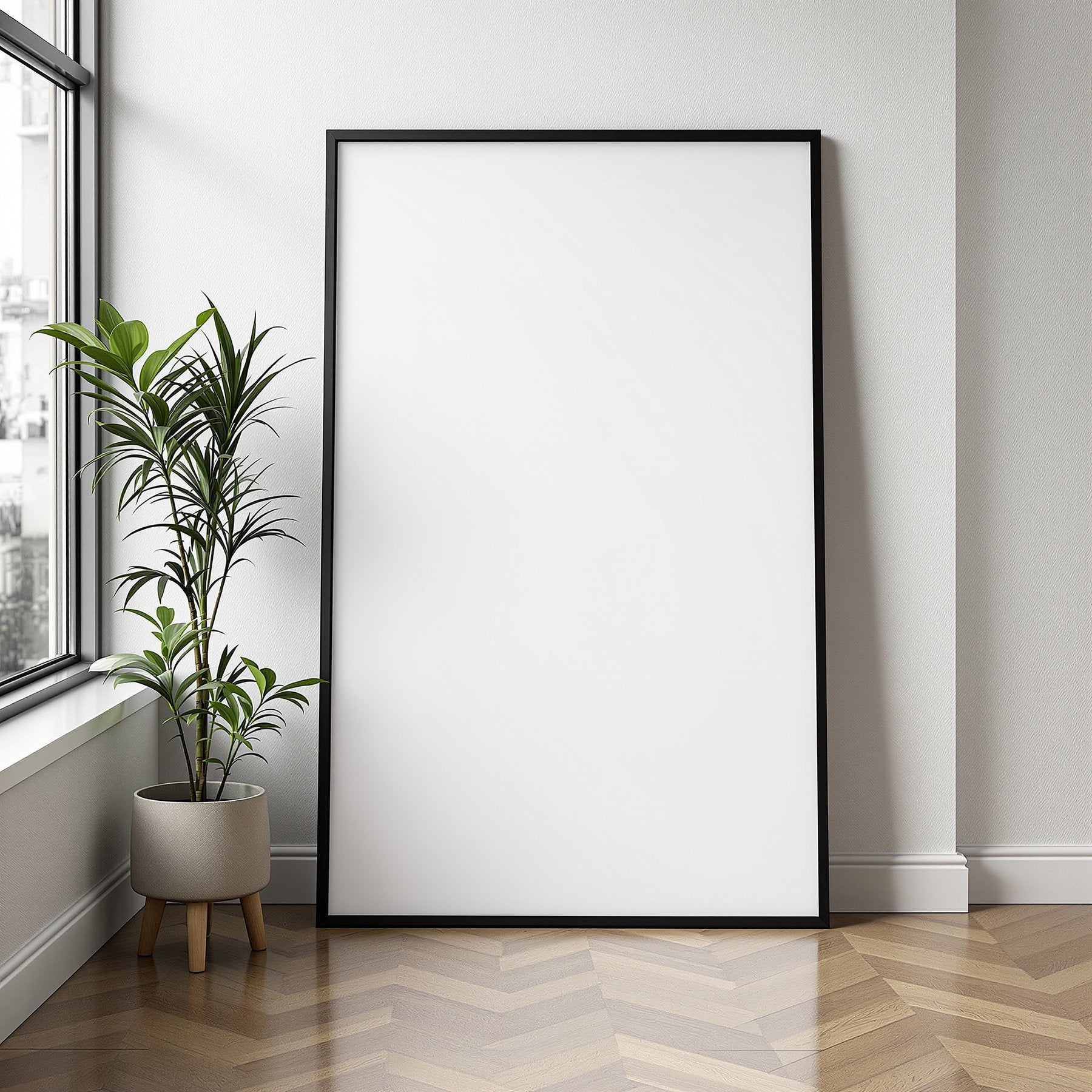 Poster Frame Mockup, Blank Template #002 | bulkmockup Frame Template | Instant Download JPG | Commercial Use | MockupBulk