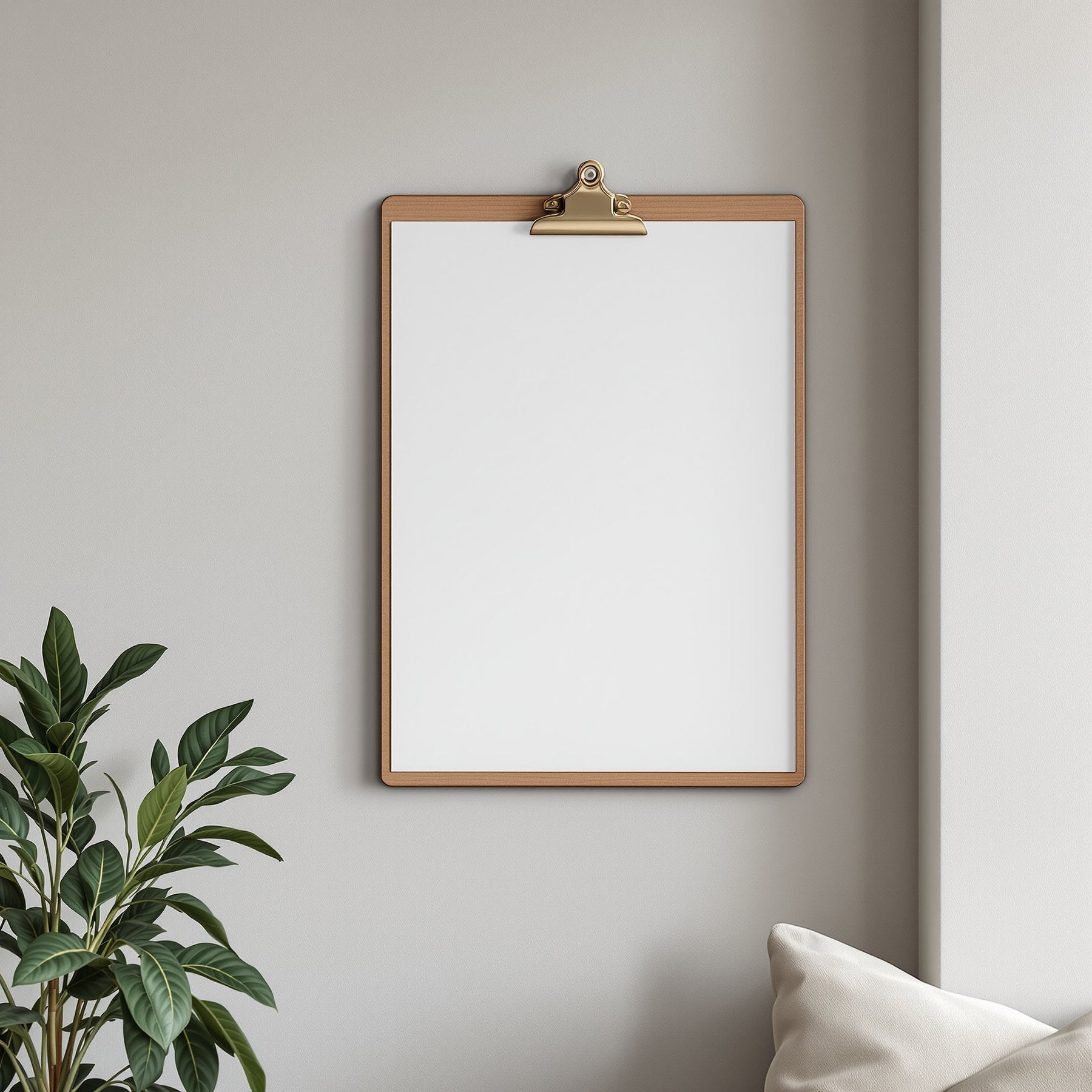 Poster Frame Mockup — Blank Template #006 — bulkmockup Blank Frame Template | High-Res JPG | Commercial Licence | MockupBulk