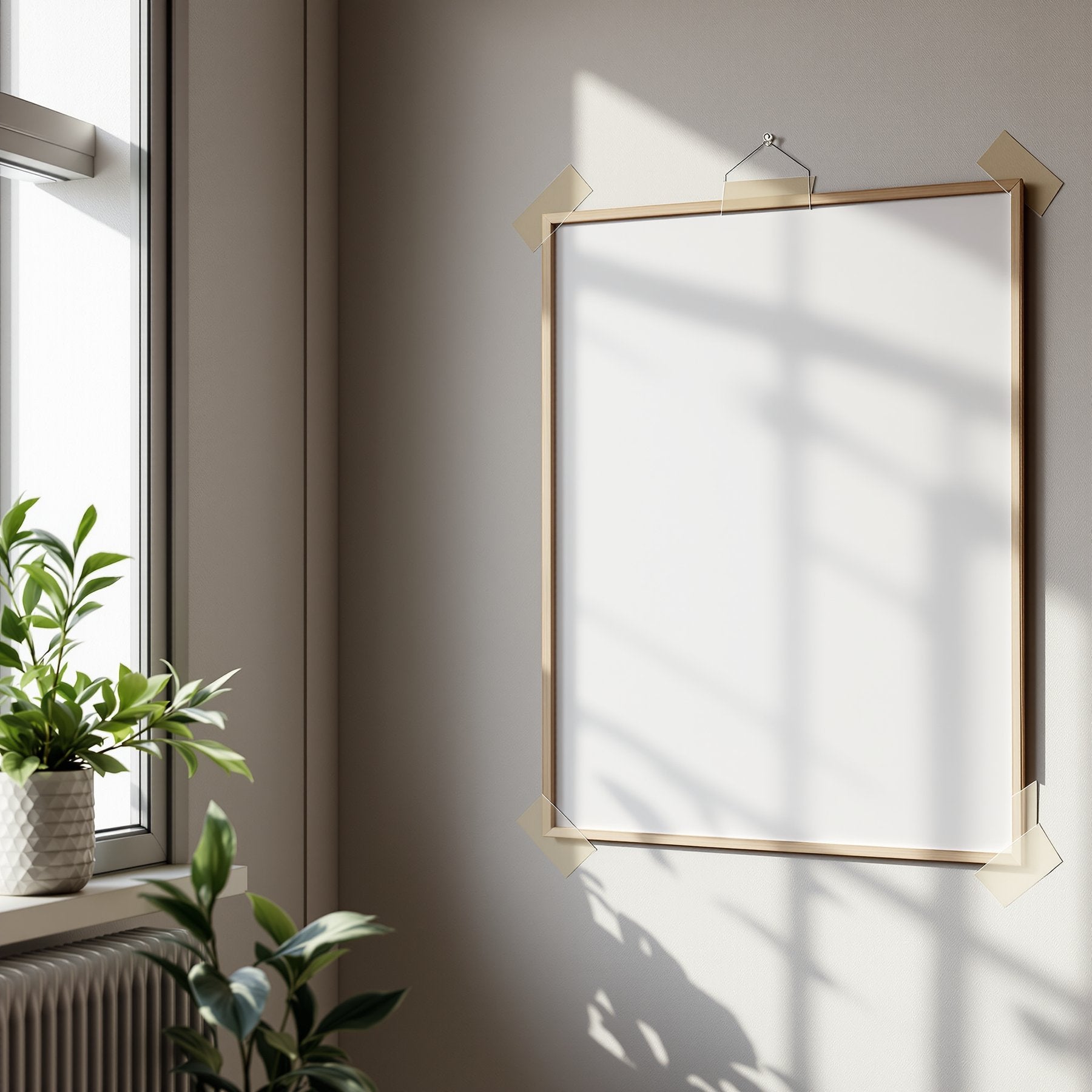 Poster Frame Mockup | Blank Template #010 | Frame Mockup JPG Download | bulkmockup Template | Commercial Licence | MockupBulk