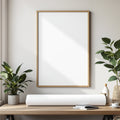 Poster Frame Mockup | Blank Template #013 — Blank Frame Template | High-Res JPG Instant Download | Commercial Use | bulkmockup | MockupBulk