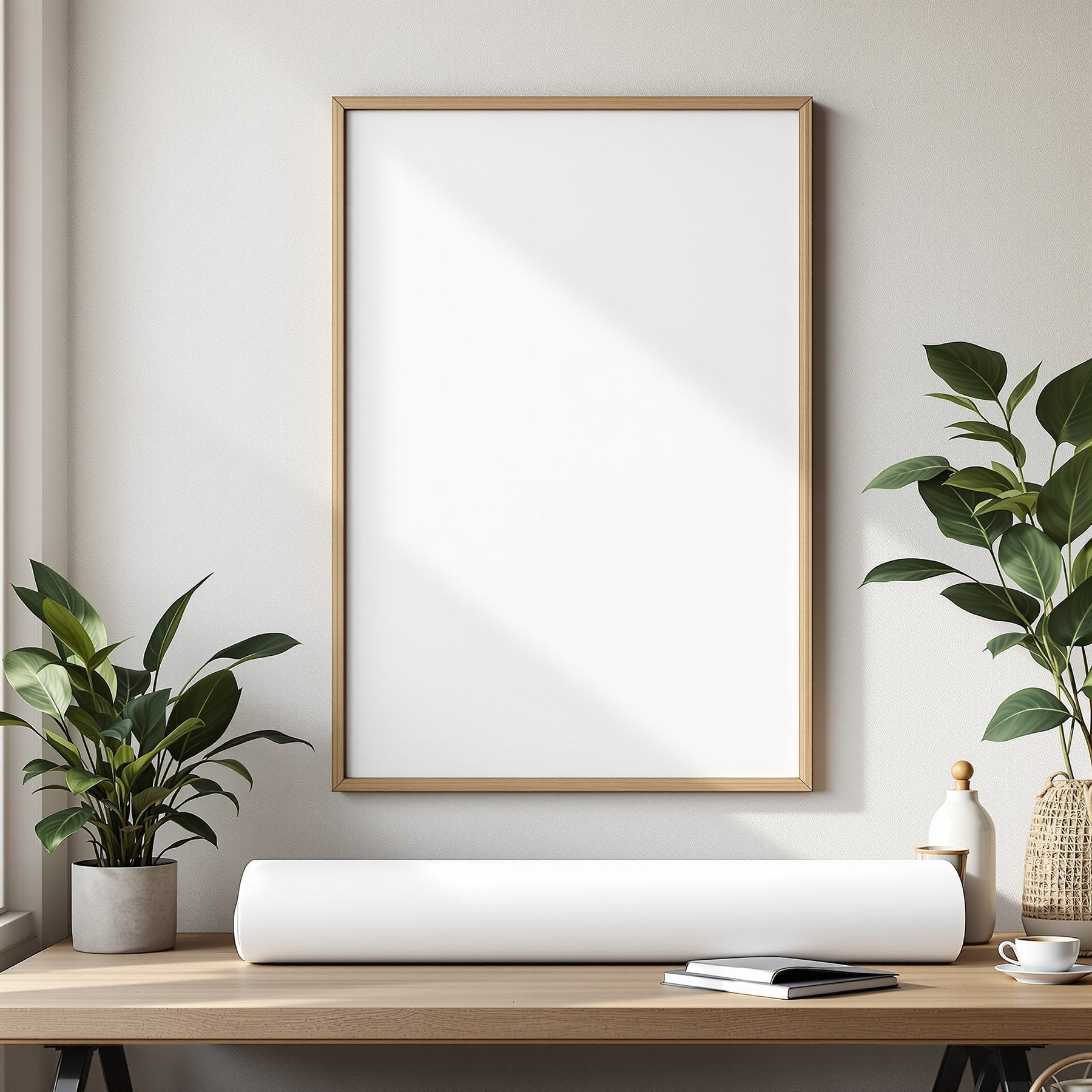 Poster Frame Mockup | Blank Template #013 — Blank Frame Template | High-Res JPG Instant Download | Commercial Use | bulkmockup | MockupBulk