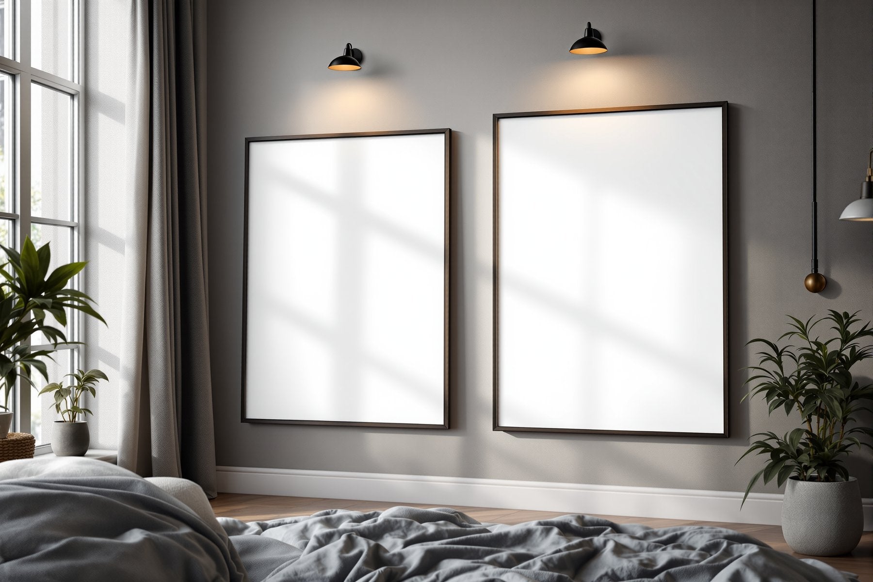 Poster Frame Mockup | Blank Template #017 | Frame Template JPG | Instant bulkmockup Download | Commercial Use | MockupBulk