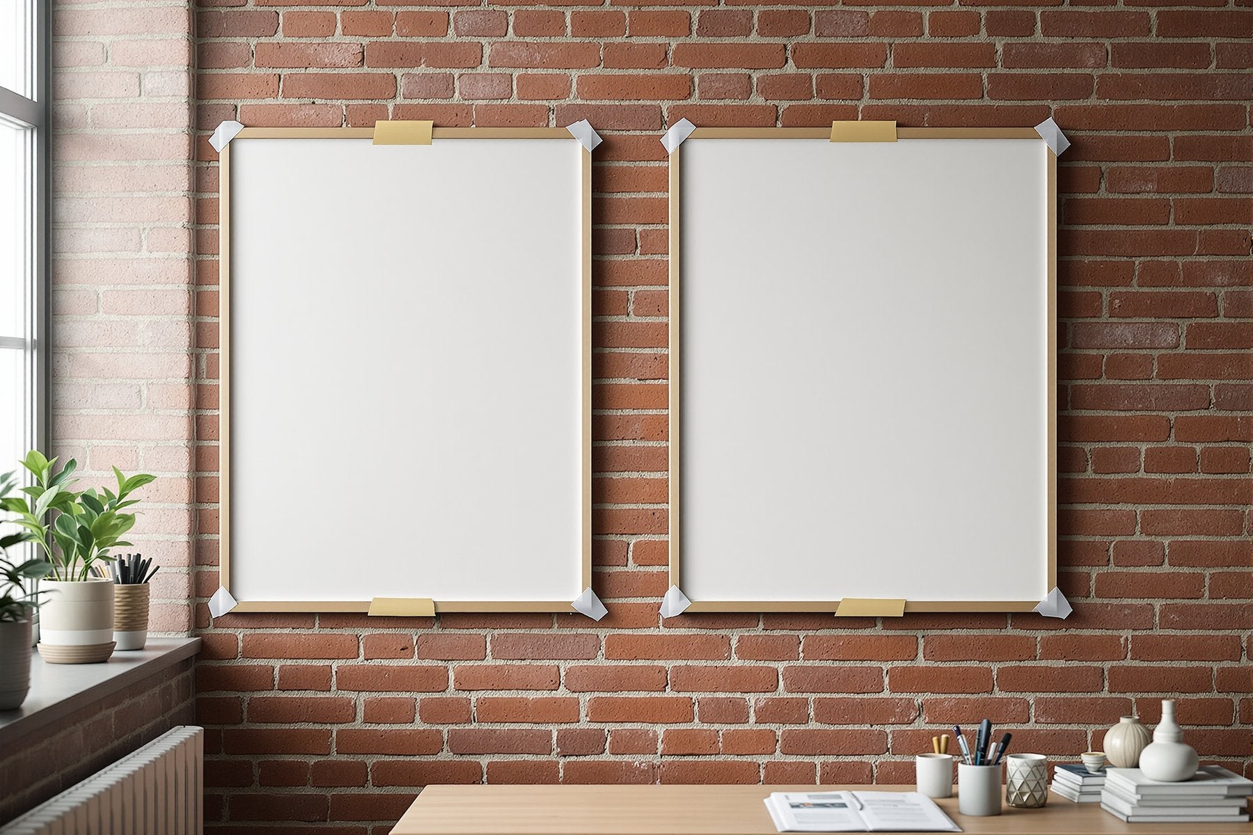 Poster Frame Mockup | Blank Template #022 | Blank Frame Mockup JPG | Commercial Licence | bulkmockup Download | MockupBulk