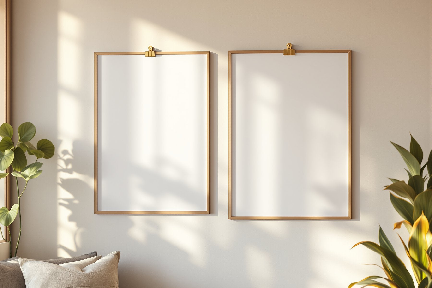 Poster Frame Mockup — Blank Template #025 — Instant bulkmockup Download | Blank Frame JPG Template | Commercial Use | MockupBulk