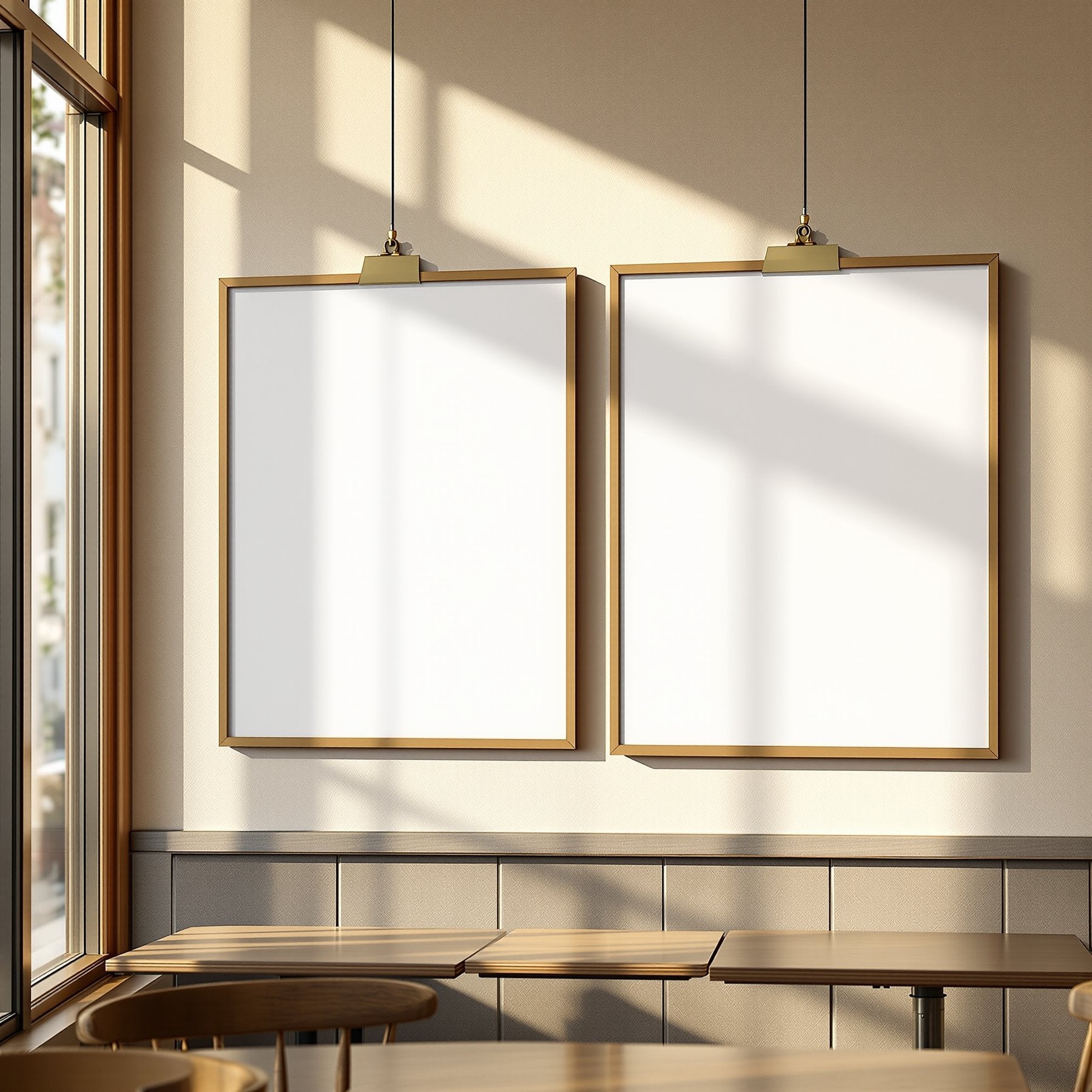 Poster Frame Mockup — Blank Template #029 — bulkmockup Blank Frame Template | High-Res JPG | Commercial Licence | MockupBulk