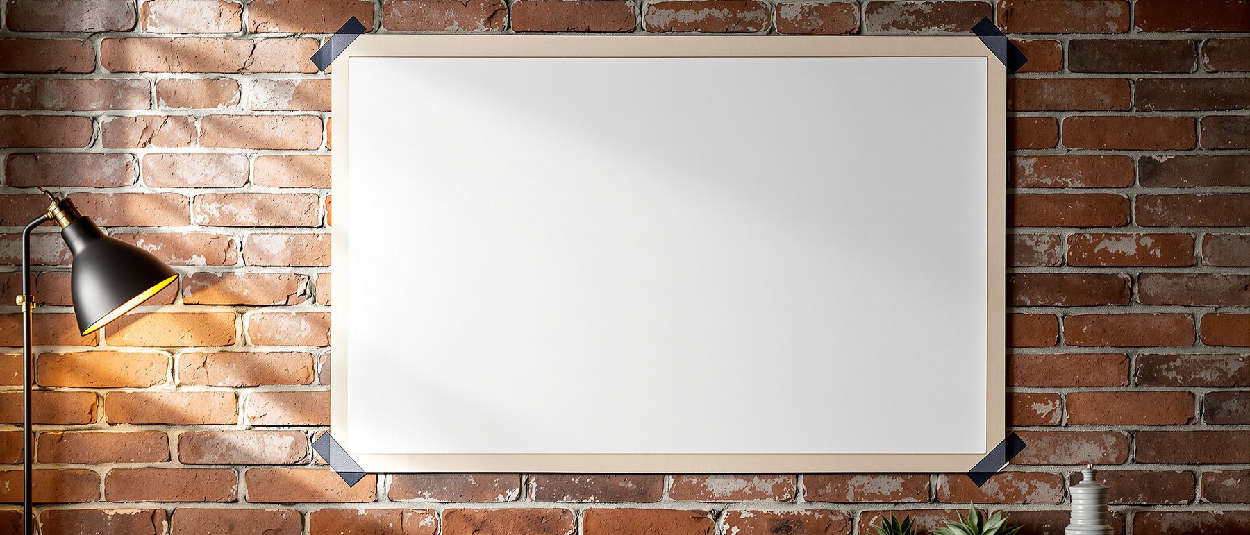 Poster Frame Mockup | Blank Template #035 | High-Res Frame Template JPG | bulkmockup Mockup Store | Commercial Use | MockupBulk