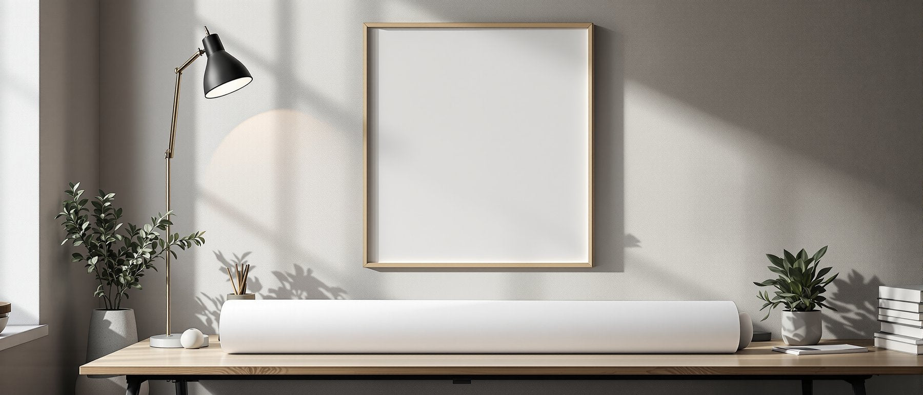 Poster Frame Mockup | Blank Template #036 | bulkmockup Blank Frame Template | High-Res JPG | Commercial Licence | MockupBulk