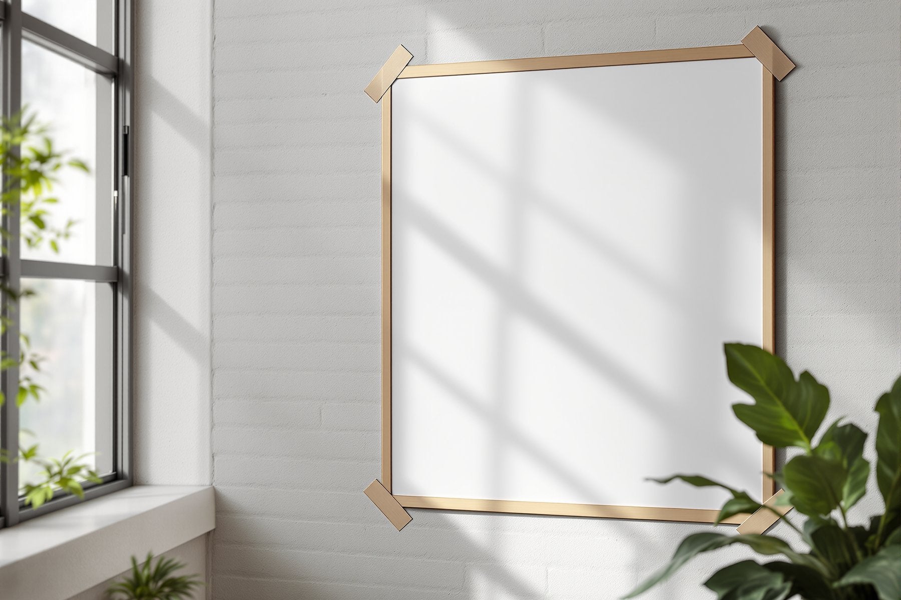Poster Frame Mockup, Blank Template #039 | Frame Mockup JPG Download | bulkmockup Template | Commercial Licence | MockupBulk