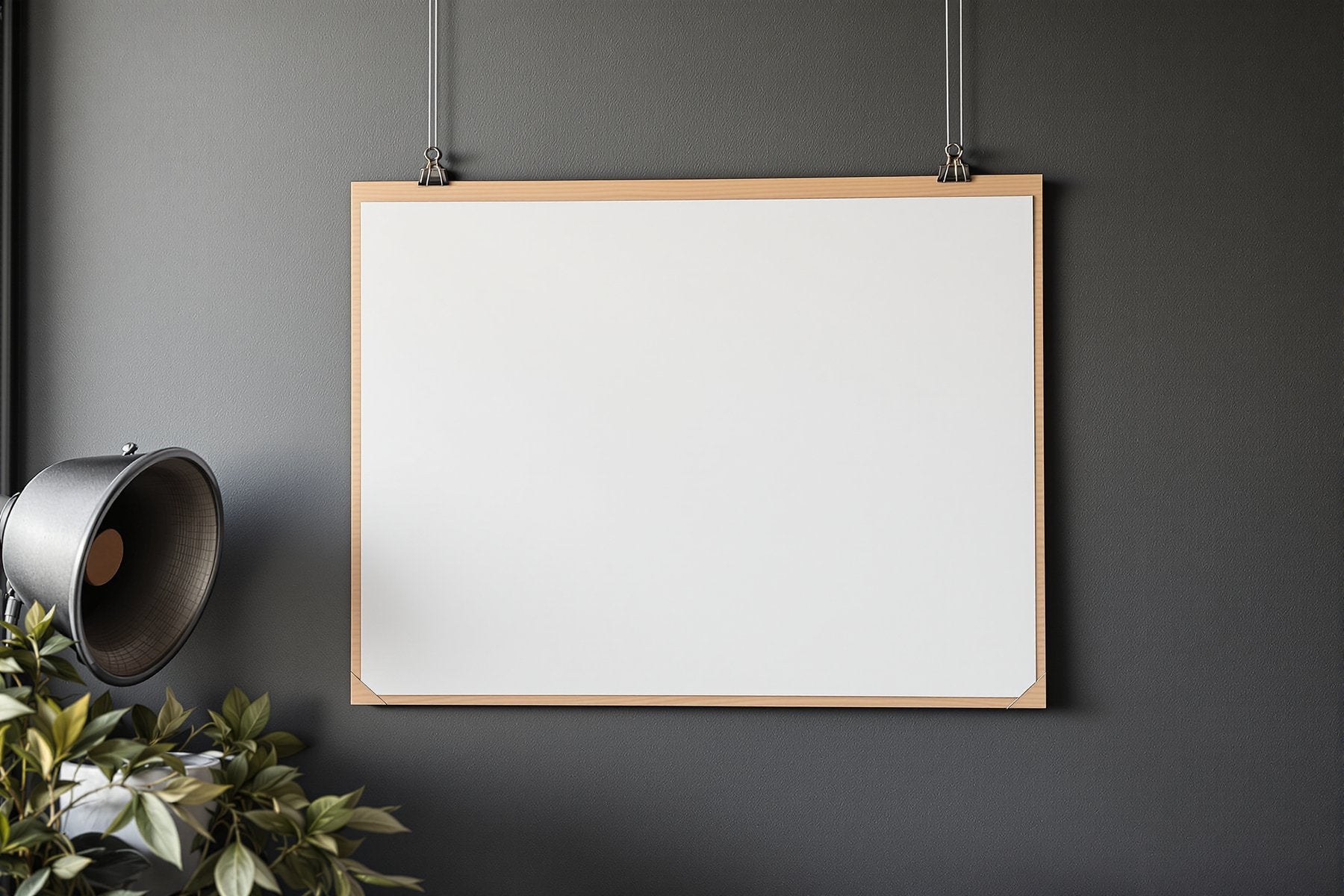 Poster Frame Mockup | Blank Template #052 — High-Res Frame Template JPG | bulkmockup Mockup Store | Commercial Use | MockupBulk