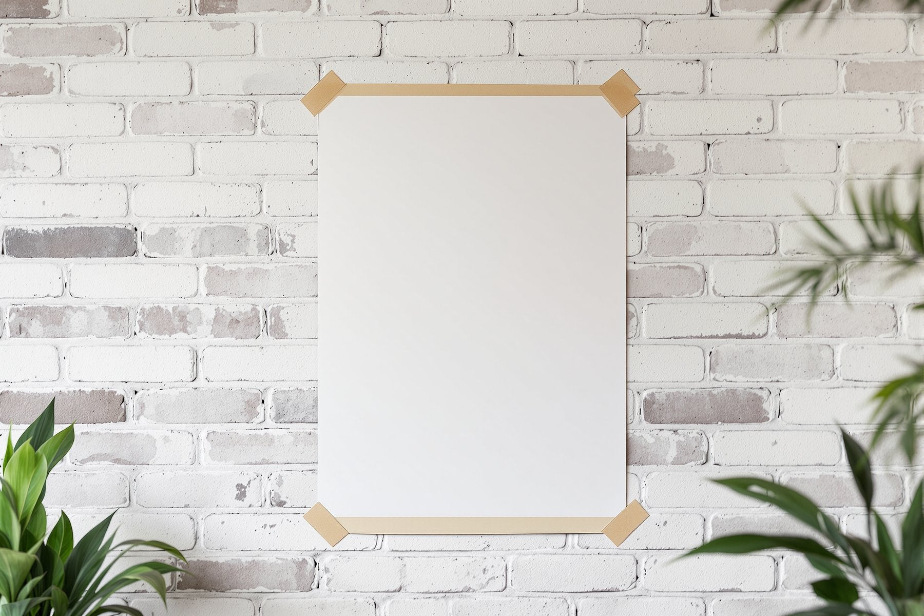 Poster Frame Mockup — Blank Template #057 — High-Res Frame Template JPG | bulkmockup Mockup Store | Commercial Use | MockupBulk