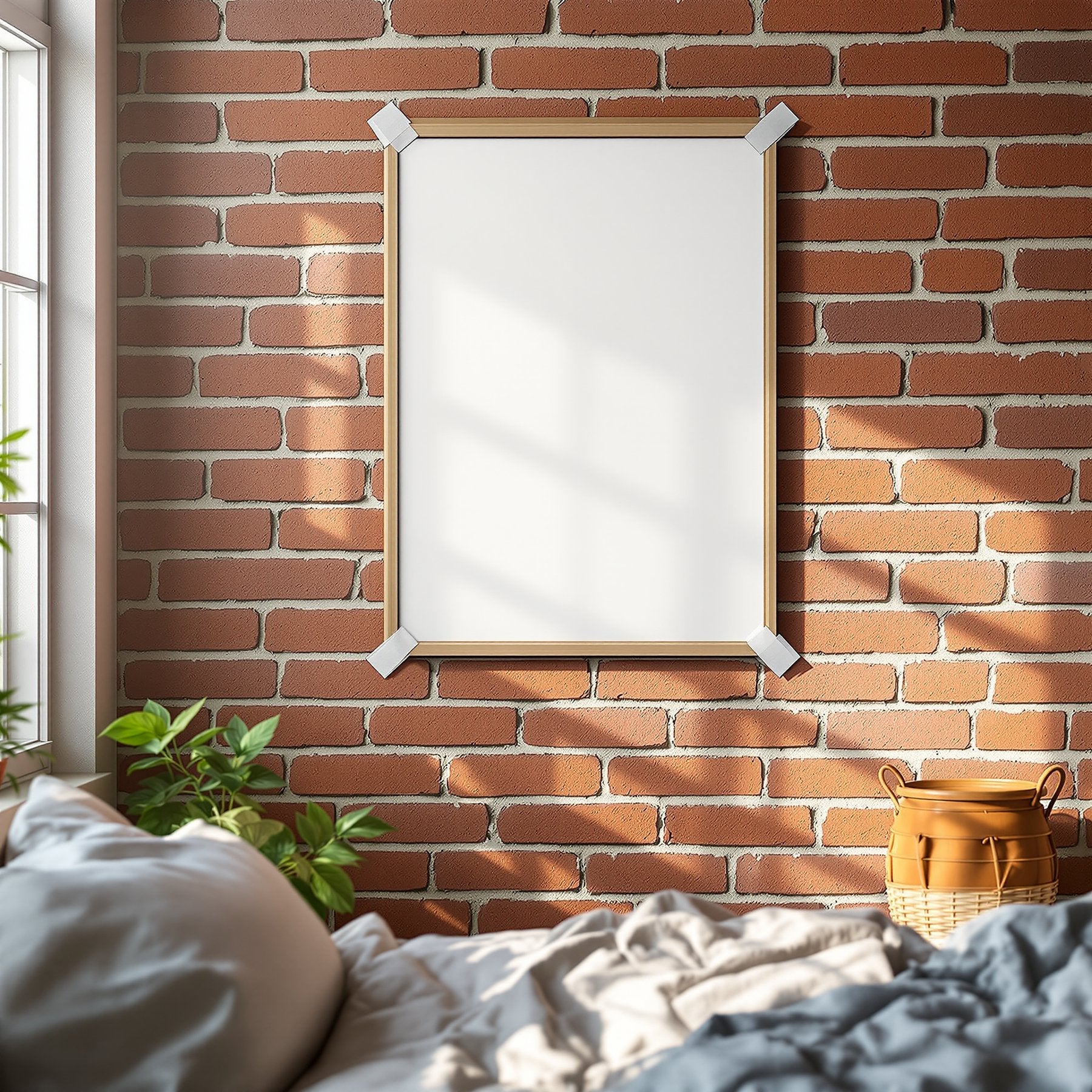 Poster Frame Mockup | Blank Template #063 | Empty Frame Template | bulkmockup High-Res JPG | Commercial Use Included | MockupBulk