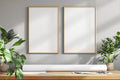 Poster Frame Mockup — Blank Template #065 — Blank Frame Template | High-Res JPG Instant Download | Commercial Use | bulkmockup | MockupBulk