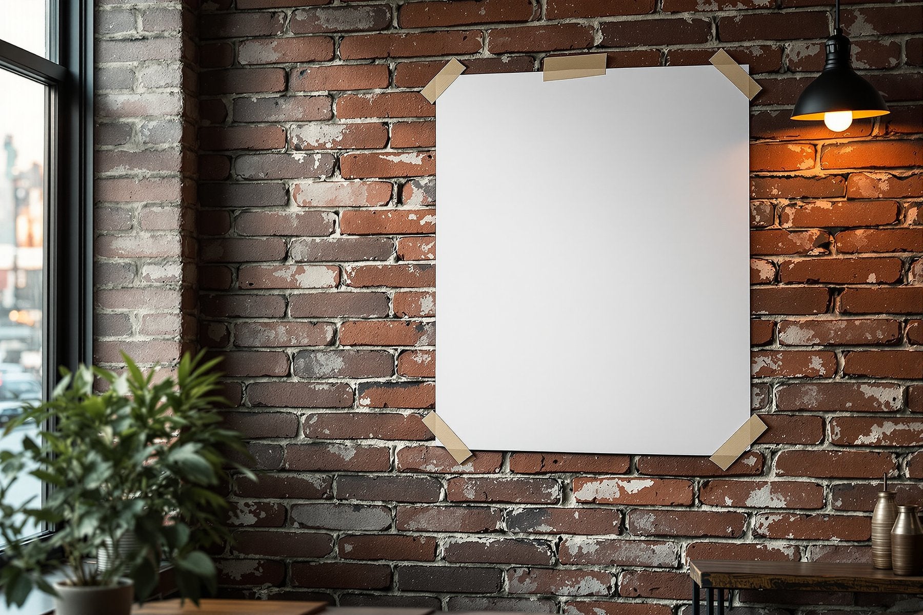 Poster Frame Mockup | Blank Template #078 — Print-on-Demand Frame Mockup | bulkmockup JPG | Commercial Licence | MockupBulk