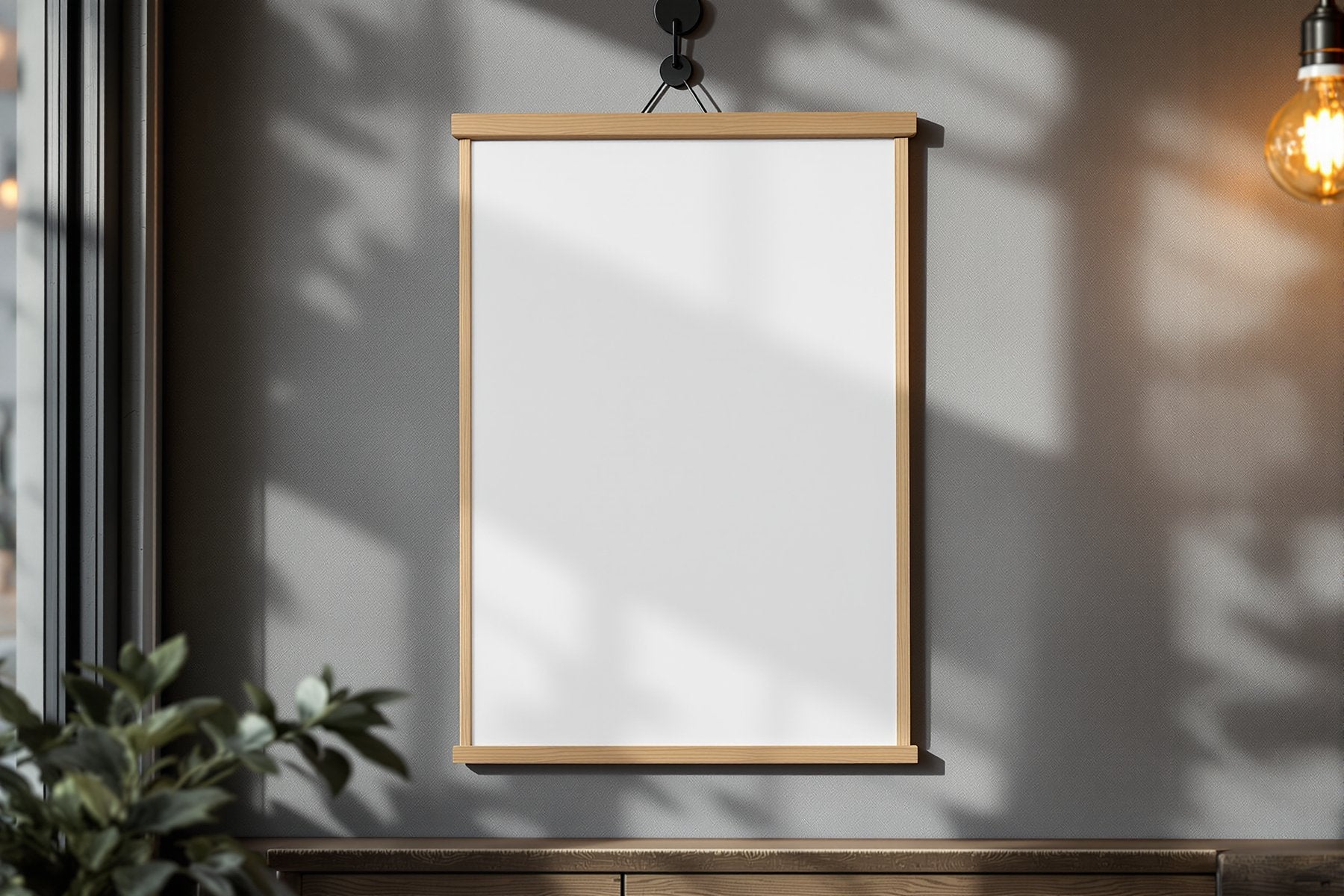 Poster Frame Mockup | Blank Template #079 | Empty Frame Template | bulkmockup High-Res JPG | Commercial Use Included | MockupBulk