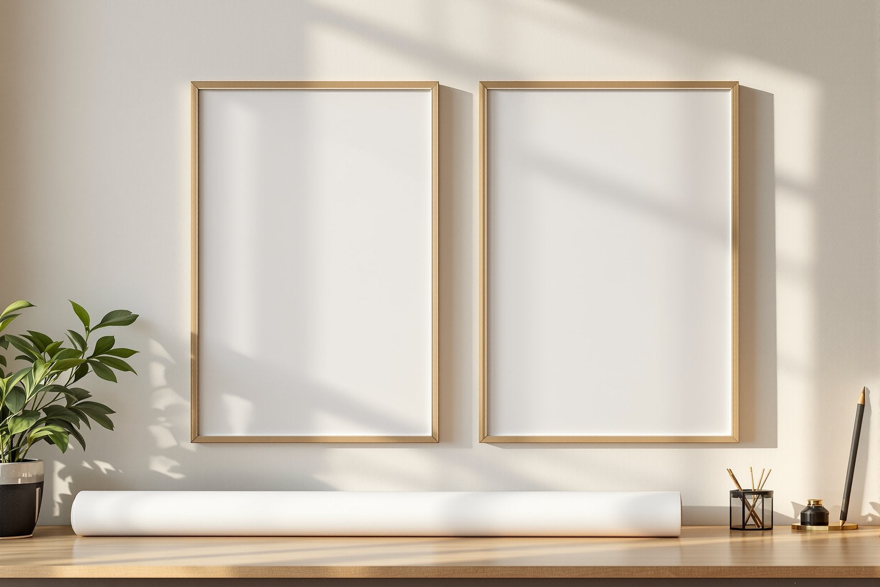 Poster Frame Mockup | Blank Template #080 — Frame Template JPG | Instant bulkmockup Download | Commercial Use | MockupBulk