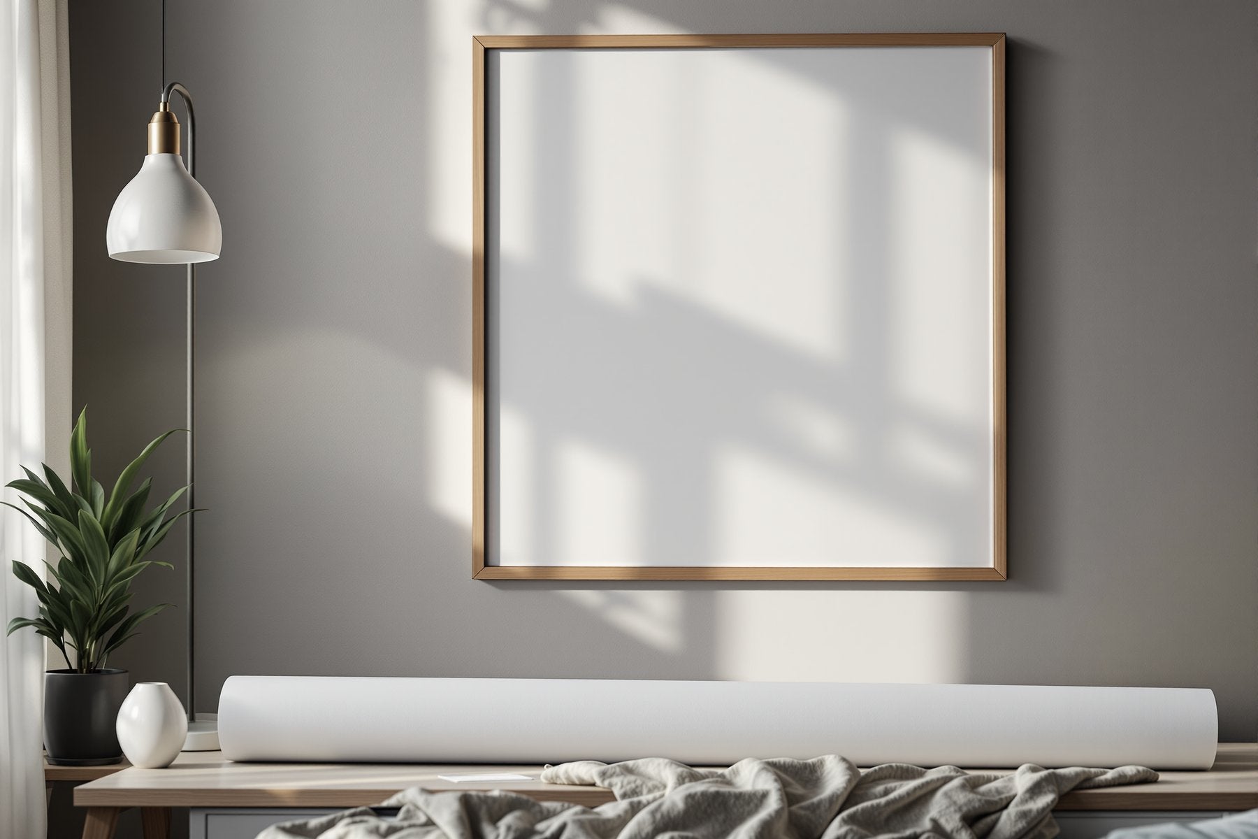 Poster Frame Mockup | Blank Template #082 | bulkmockup Blank Frame Template | High-Res JPG | Commercial Licence | MockupBulk