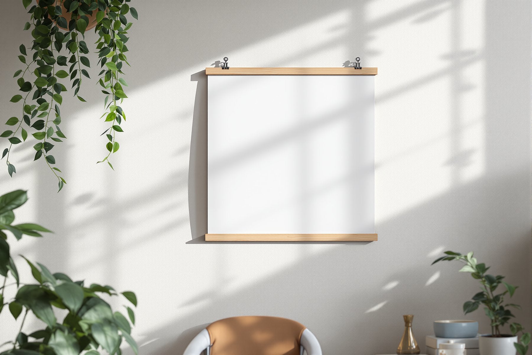 Poster Frame Mockup — Blank Template #086 — Instant bulkmockup Download | Blank Frame JPG Template | Commercial Use | MockupBulk