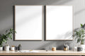 Poster Frame Mockup | Blank Template #095 — Frame Mockup JPG Download | bulkmockup Template | Commercial Licence | MockupBulk
